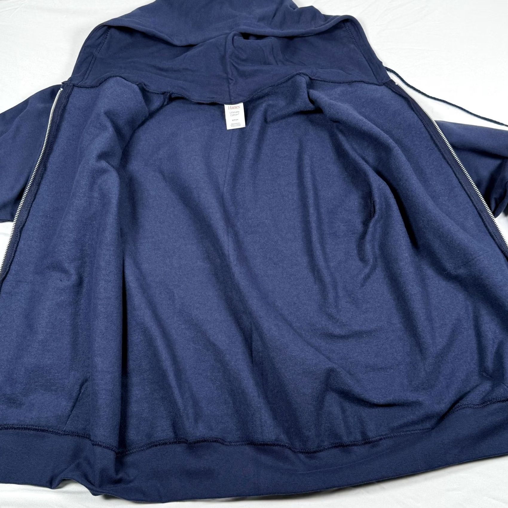 Hanes Hanes Hoodie Mens Small Blue Ultimate Cotton Full Zip Sweatshirt Fleece Size US S / EU 44-46 / 1 - 3 Thumbnail