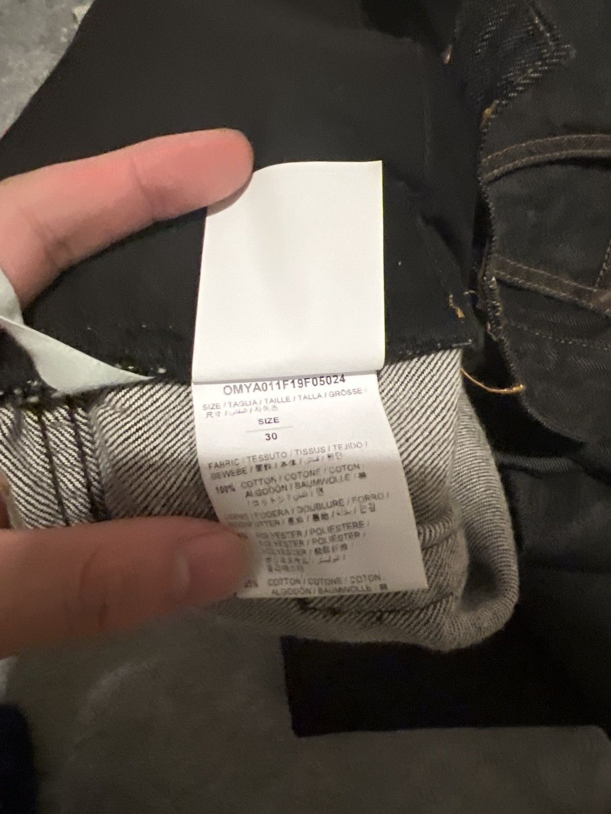 Off-White Off White Dark Grey Demin Jeans Size US 30 / EU 46 - 5 Thumbnail