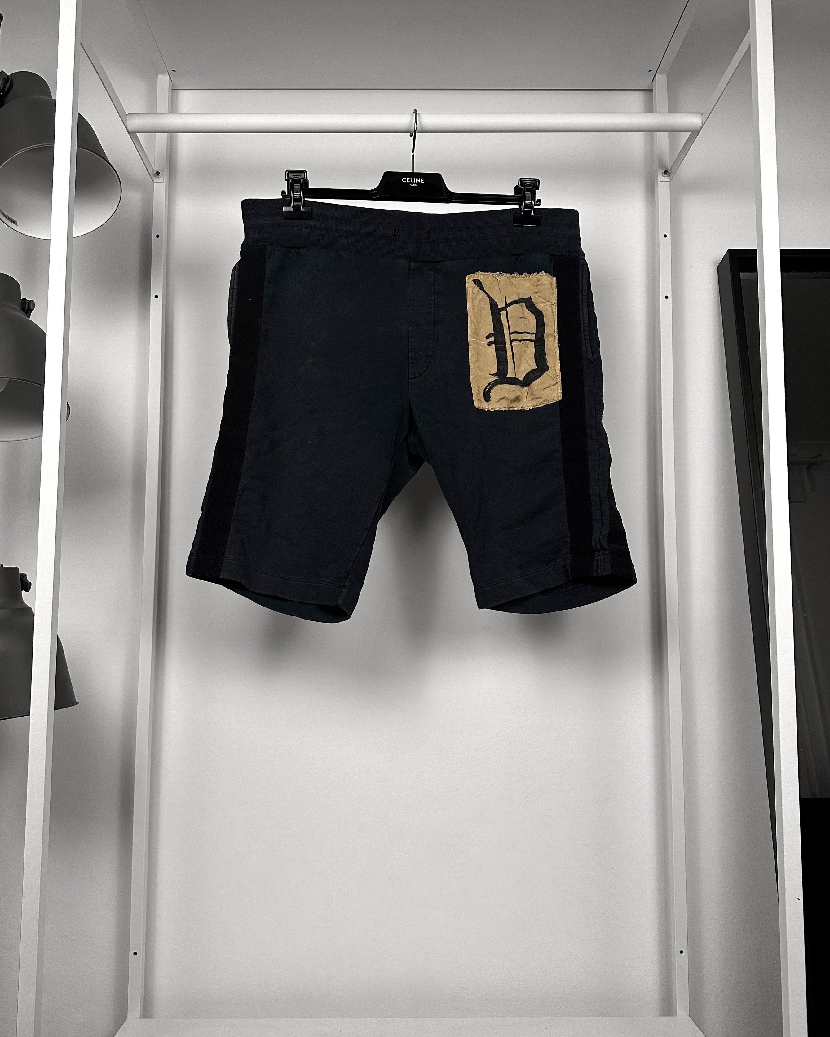 Dries Van Noten Gothic Letter D Patch Shorts