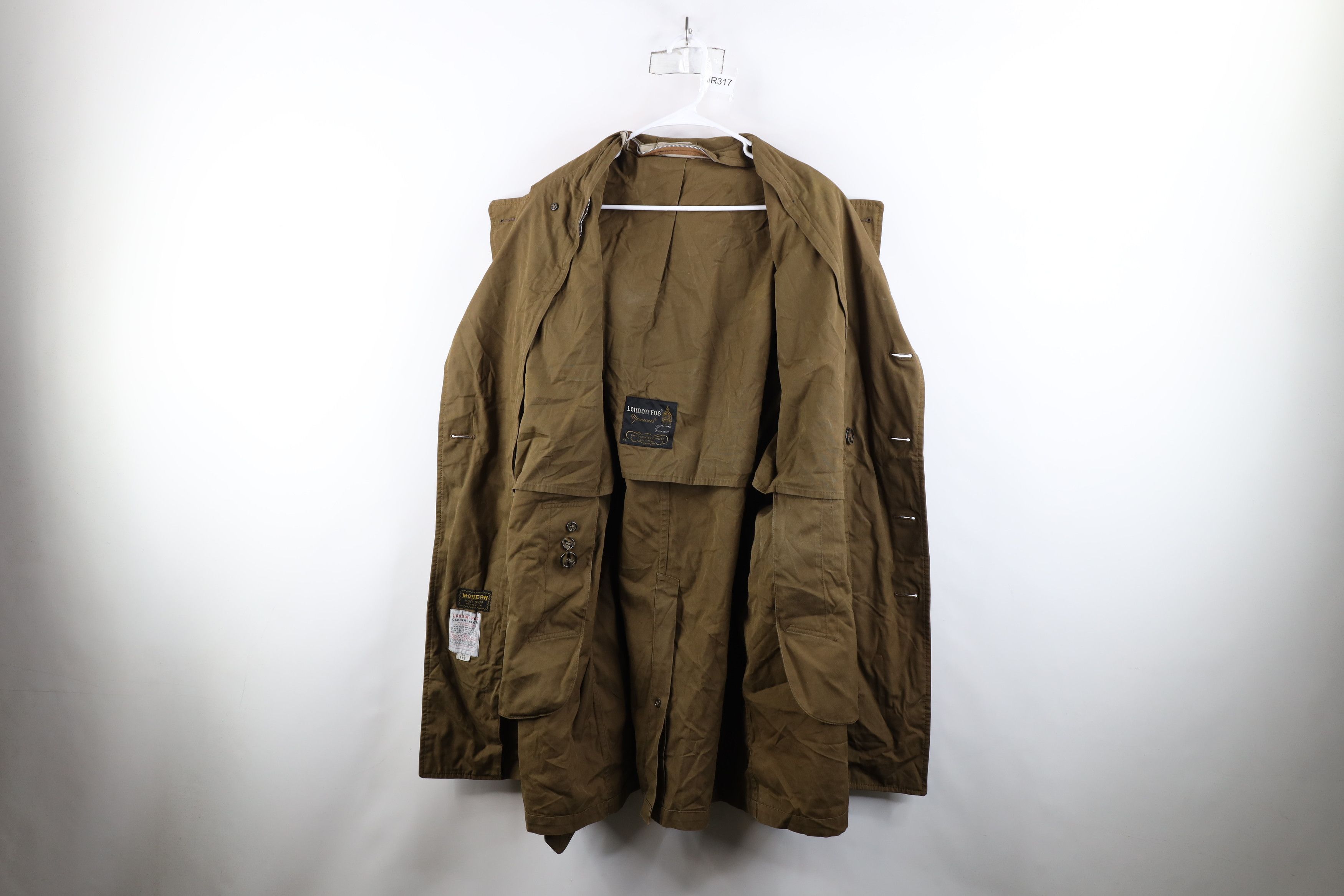 Vintage Vintage 70s Streetwear Cloth Belted Trench Coat Jacket Size US XL / EU 56 / 4 - 11 Thumbnail