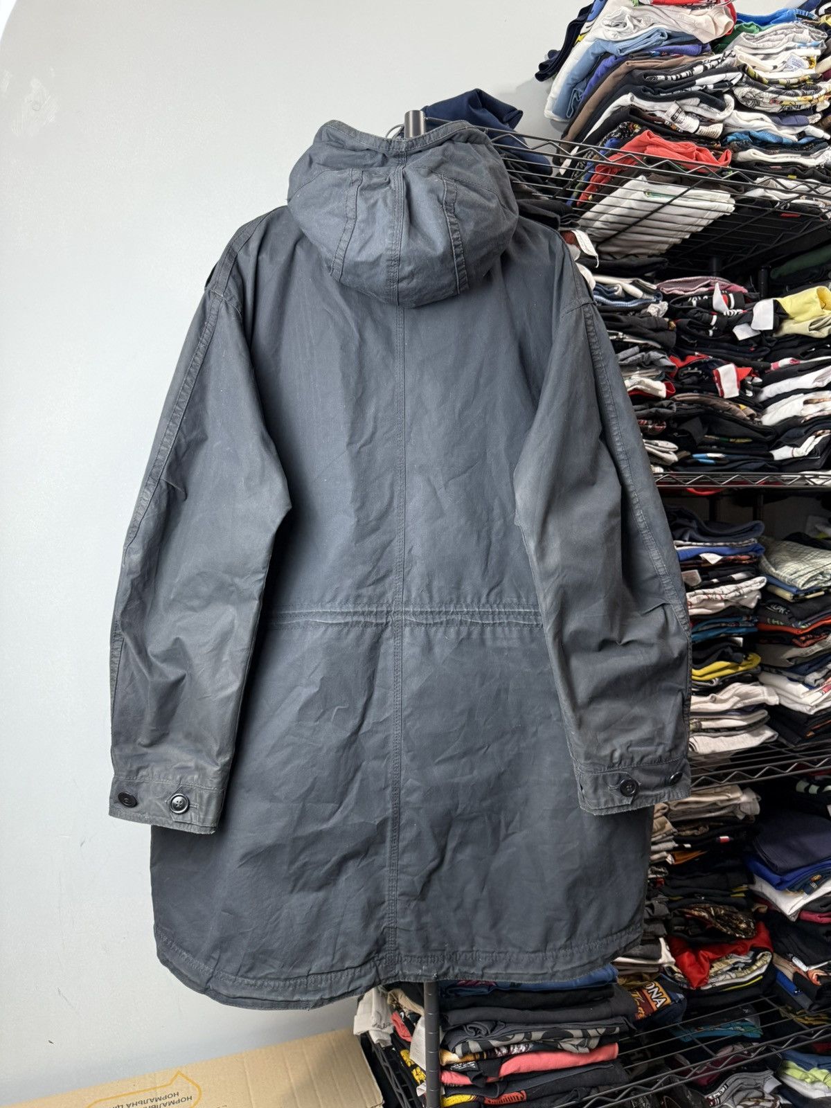 Barbour 💥 Rare! Vintage Barbour Wax Jacket Casual Greatcoat Size US L / EU 52-54 / 3 - 2 Thumbnail