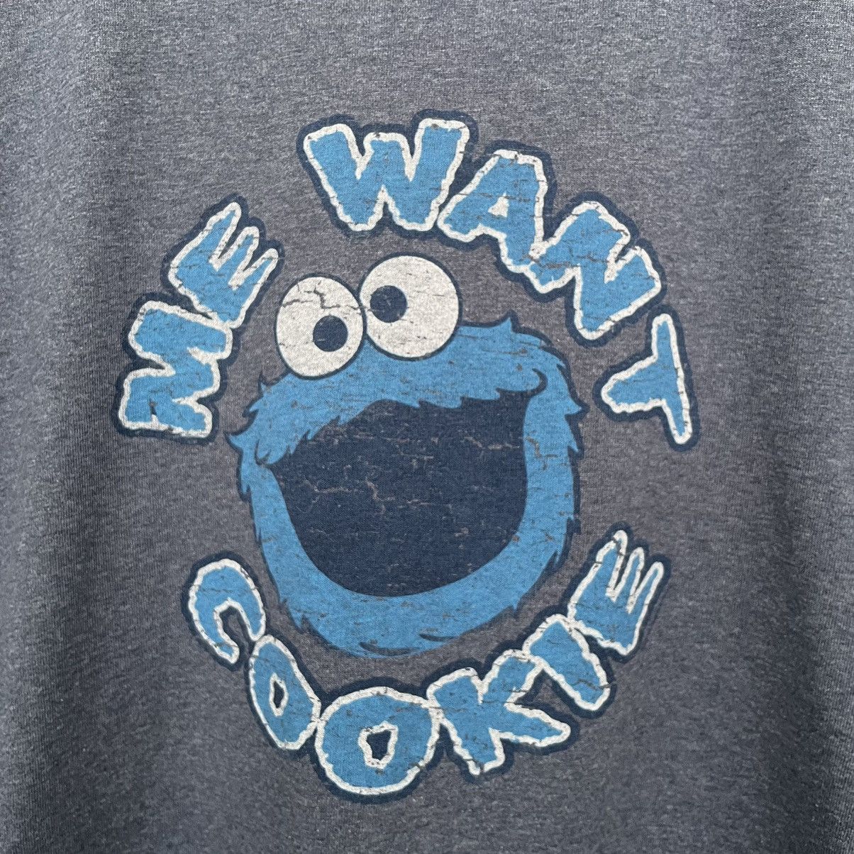 Cartoon Network × Vintage Vintage 1990s Sesame Street Cookie Monster T Shirt Size US M / EU 48-50 / 2 - 2 Thumbnail