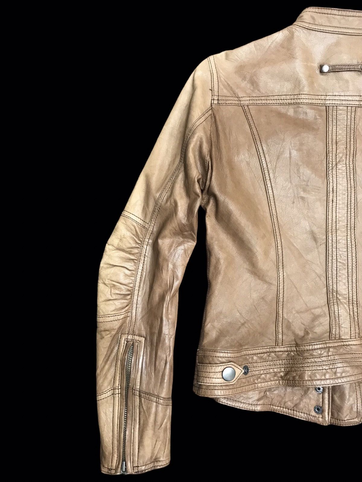 ABAHOUSE 💥ARCHIVAL💥Abahouse Japan Goatskin Cafe Racer Jacket Size XS / US 0-2 / IT 36-38 - 11 Thumbnail