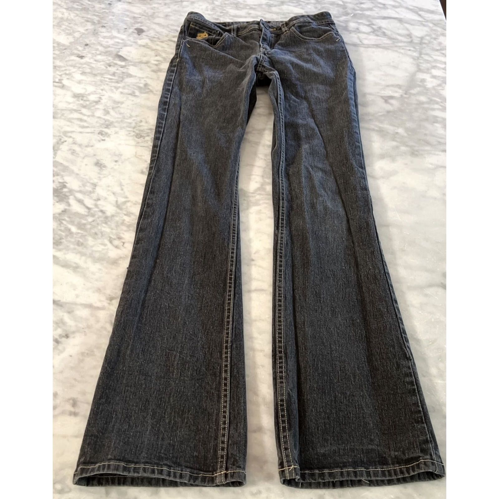 Rocawear VINTAGE Rocawear Black Jeans Women’s Size 5 Boot Cut Embroidered Denim Skinny Bootcut Womens Girls Size 27" / US 4 / IT 40 - 2 Thumbnail