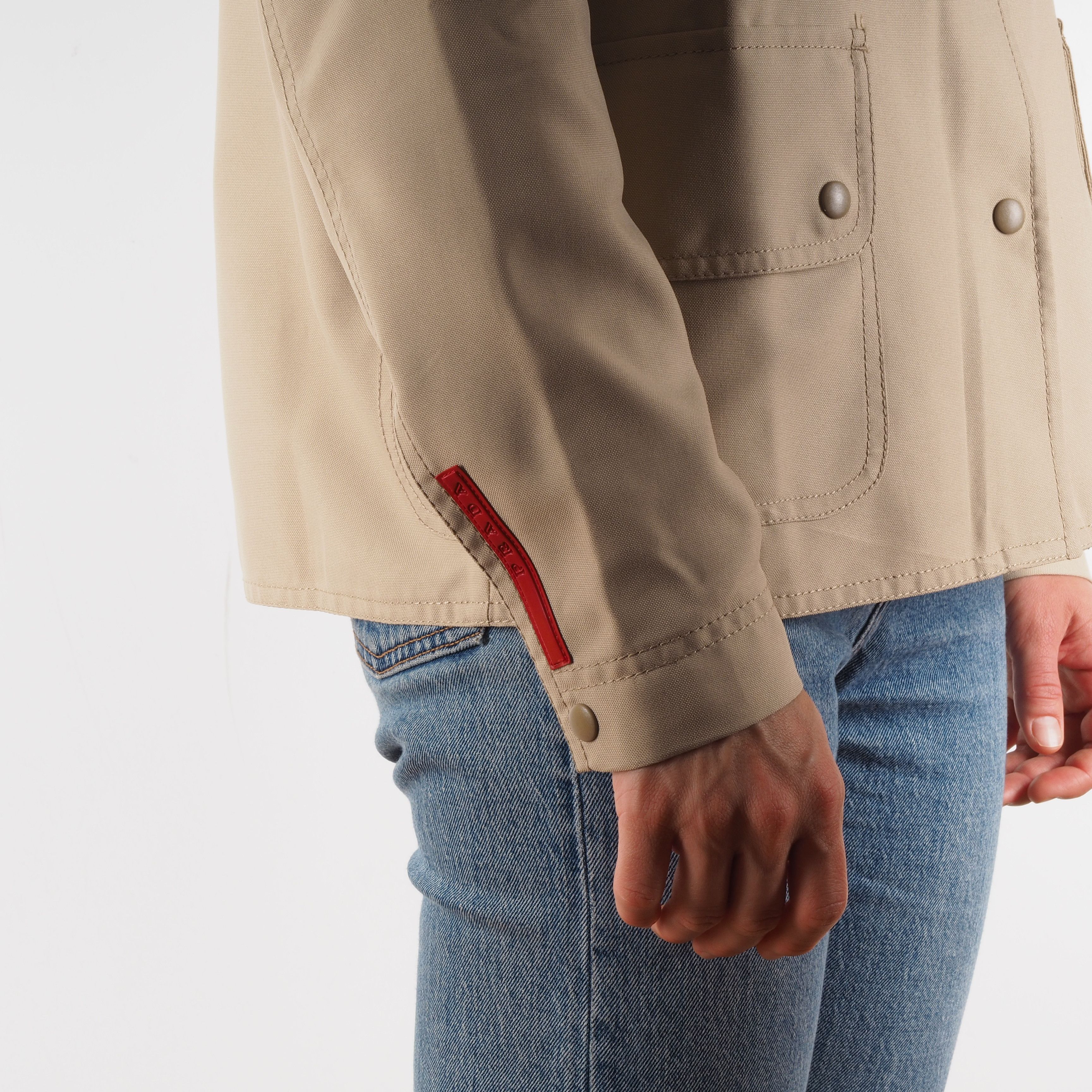 Prada Prada Vintage Beige Snap Button Lightweight Jacket Size M / US 6-8 / IT 42-44 - 3 Thumbnail