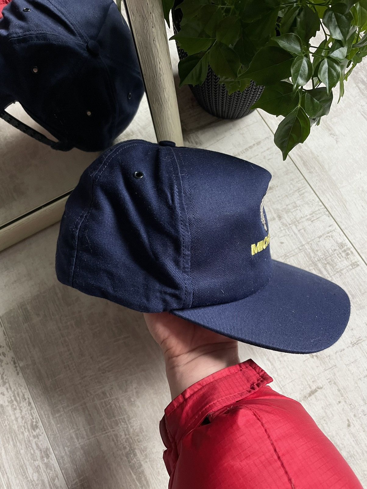 Japanese Brand × Vintage Michelin 90’s RARE Hat Cap Racing Vintage Y2K Blue Size ONE SIZE - 5 Thumbnail