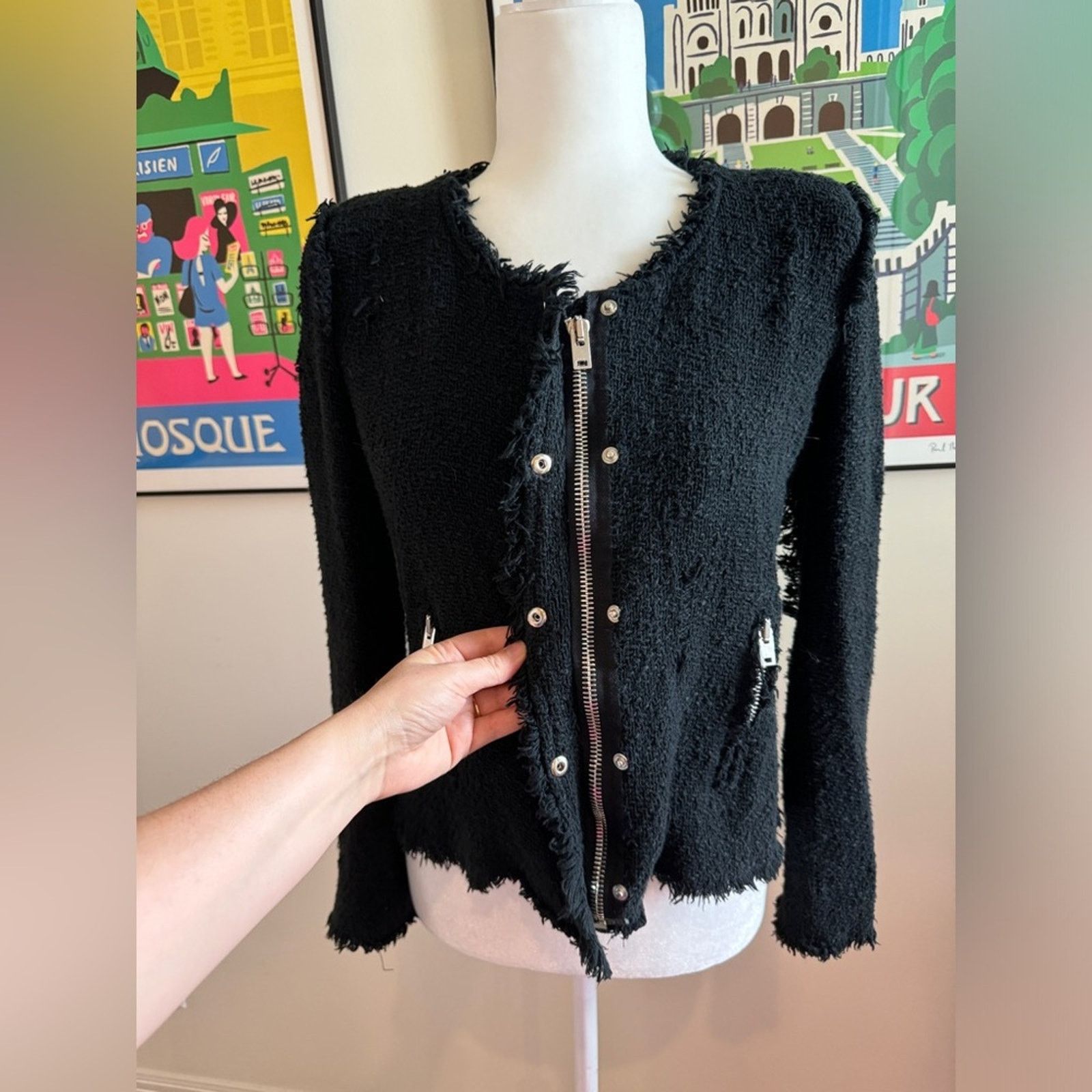 Iro IRO Agnette Tweed Jacket - Size 36 (US 4/6) Size S / US 4 / IT 40 - 5 Thumbnail