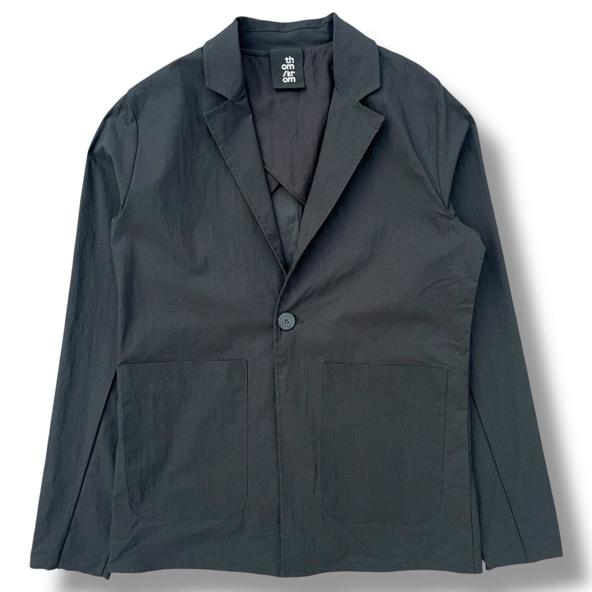Thom Krom thom/krom One-Button Woven Stretch Jacket Size US XS / EU 42 / 0 - 2 Thumbnail