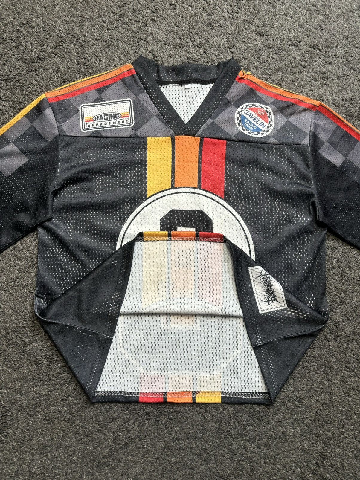 Japanese Brand Vintage oversize number 3 racing black red football jersey Size US L / EU 52-54 / 3 - 10 Thumbnail