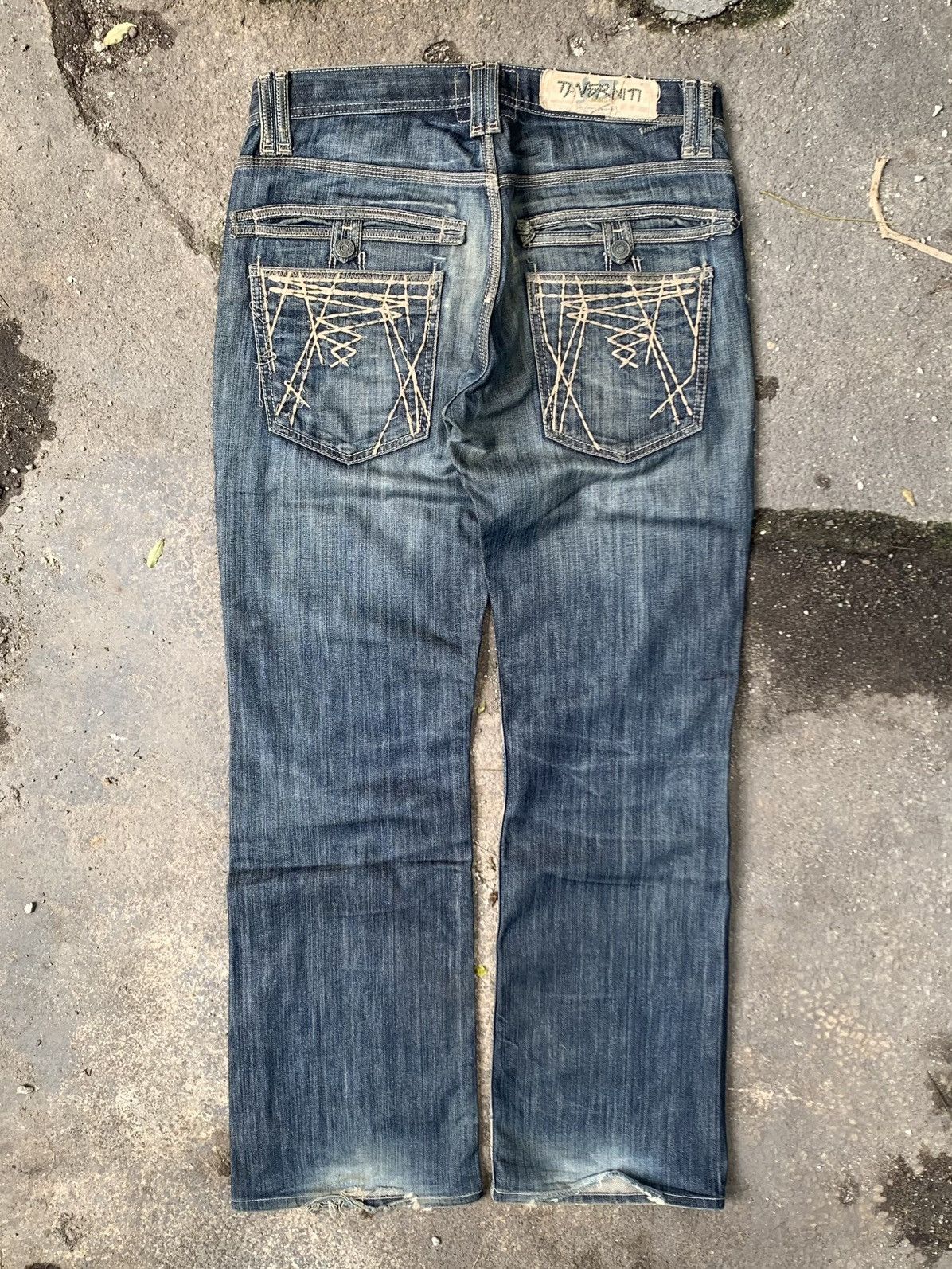 Japanese Brand × Vintage Vintage Meg Punk 19 Taverniti Jeans Size US 34 / EU 50 - 3 Thumbnail