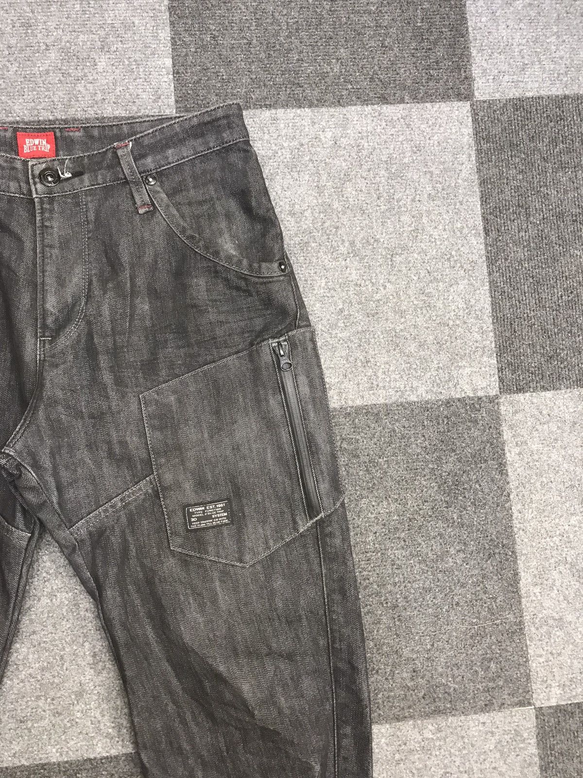 Edwin EDWIN BLUE TRIP 3D Design Curved Legs Multipockets Jeans Size US 31 - 4 Thumbnail