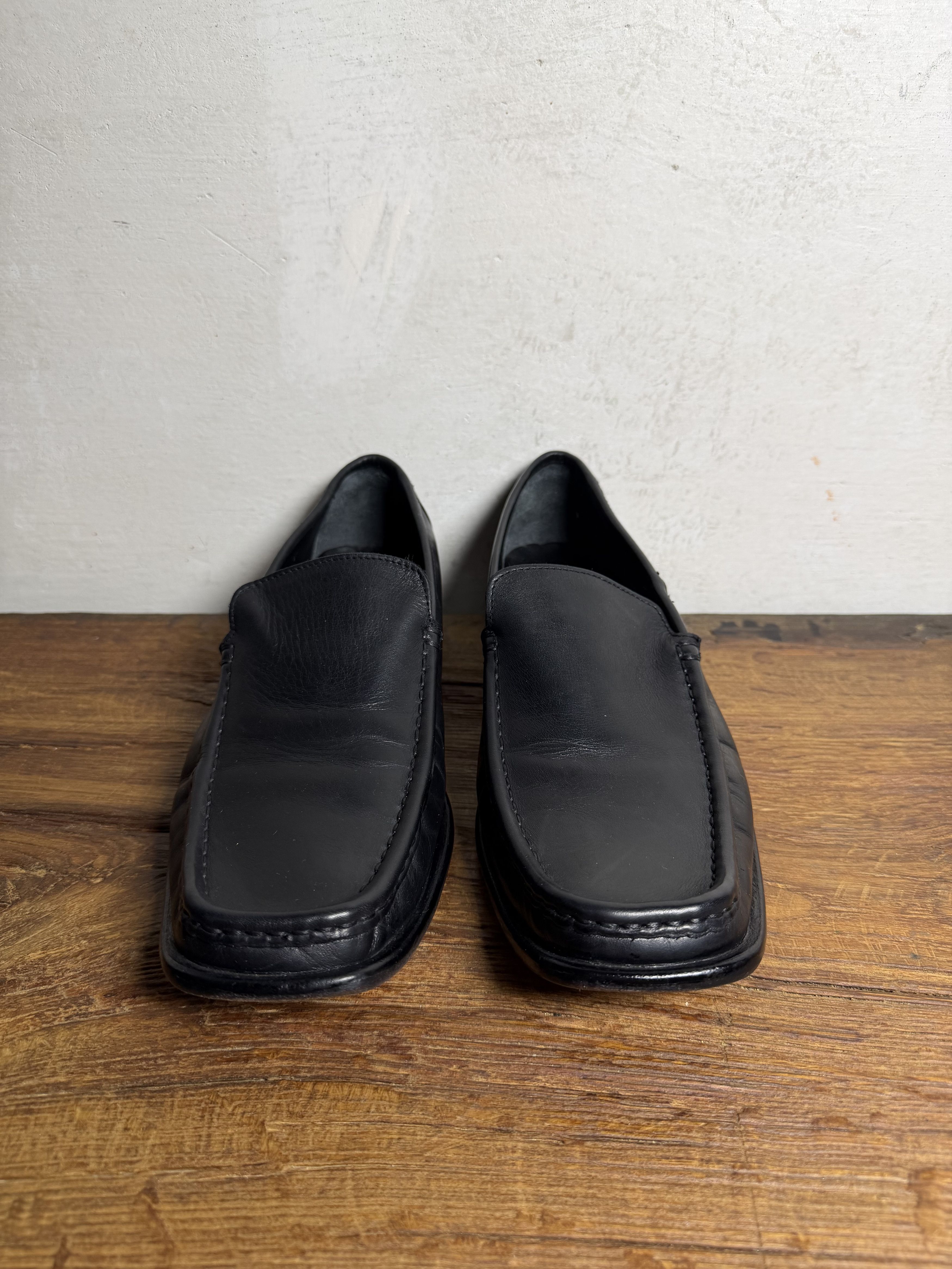 Handmade Bertie Leather Tremenoues Square Toe Loafers Size US 11 / EU 44 - 7 Thumbnail
