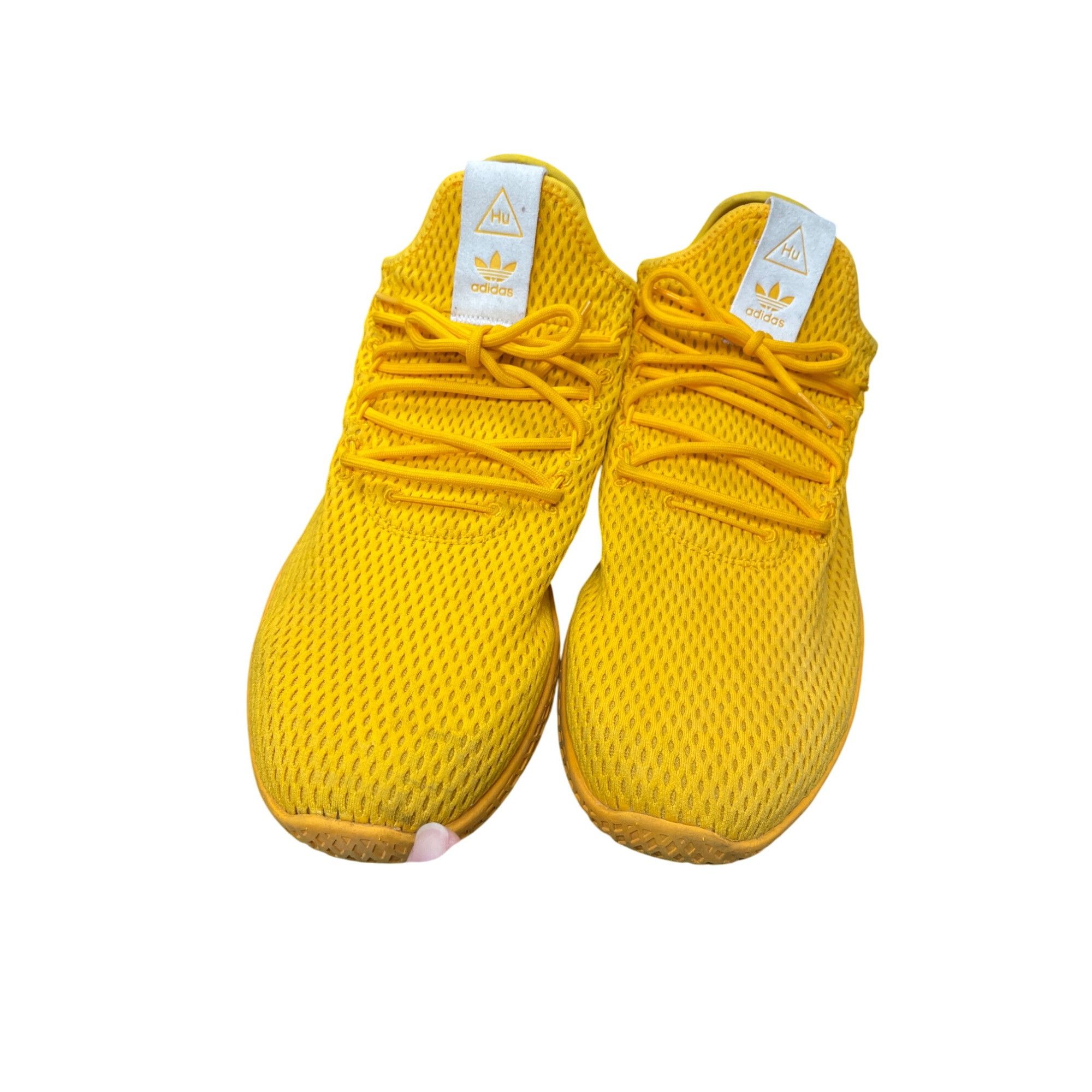 Adidas Adidas Pharrell Williams Tennis Hu Mens Yellow Mesh Sneakers Size US 13 / EU 46 - 18 Thumbnail