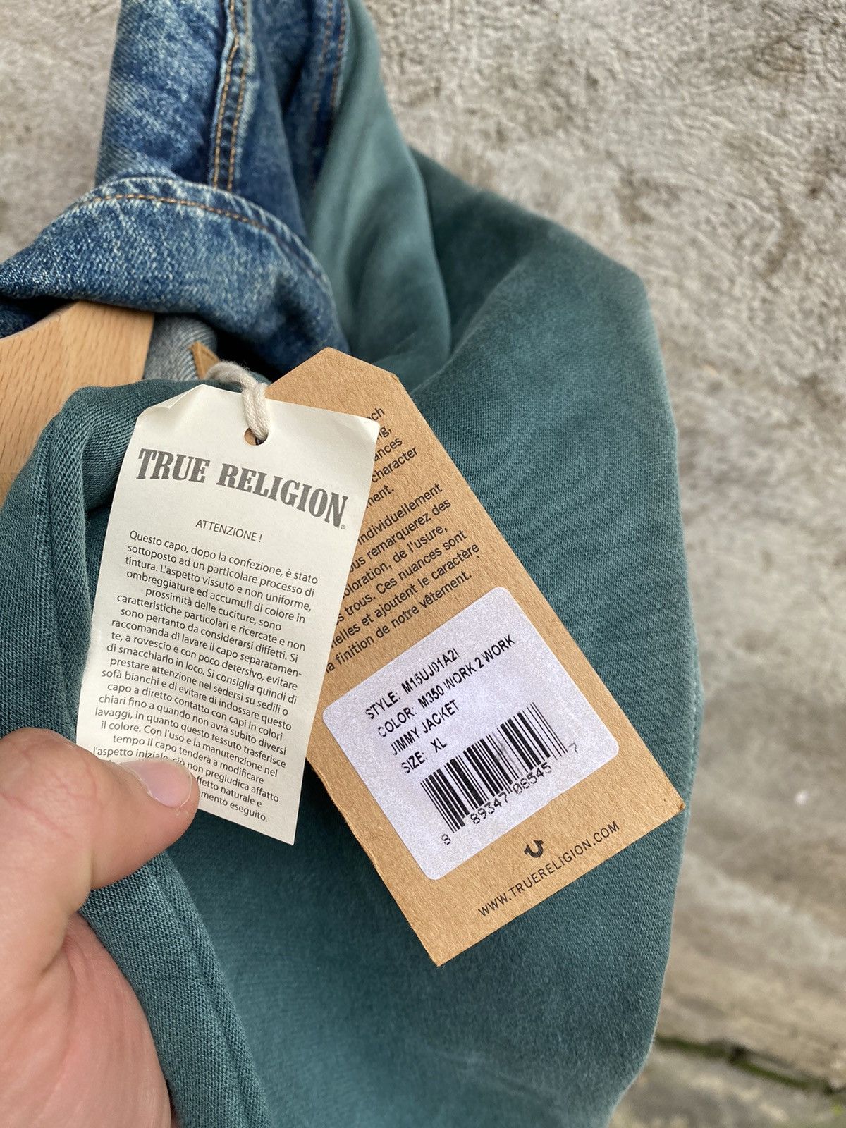 Japanese Brand × True Religion New With Tags True Religion Distressed Denim Y2K Jacket Size US XL / EU 56 / 4 - 8 Thumbnail