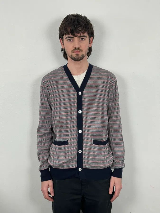 Comme des Garcons Junya Watanabe Comme des Garçons Striped Classy Cardigan Size US M / EU 48-50 / 2 - 2 Thumbnail