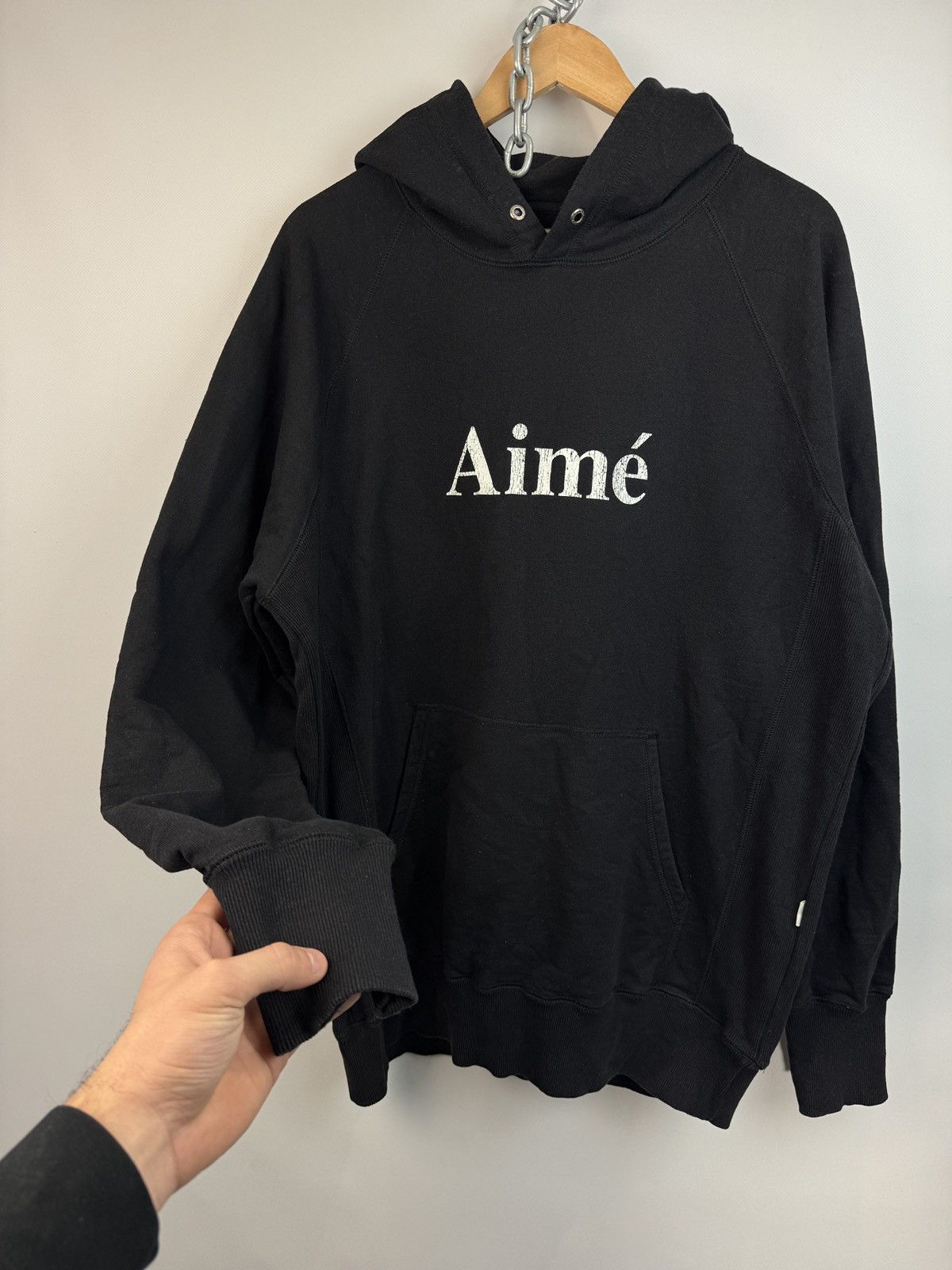 Aime Leon Dore Aimé slim reverse weave warm up hoodie black shattered logo Size US XL / EU 56 / 4 - 3 Thumbnail