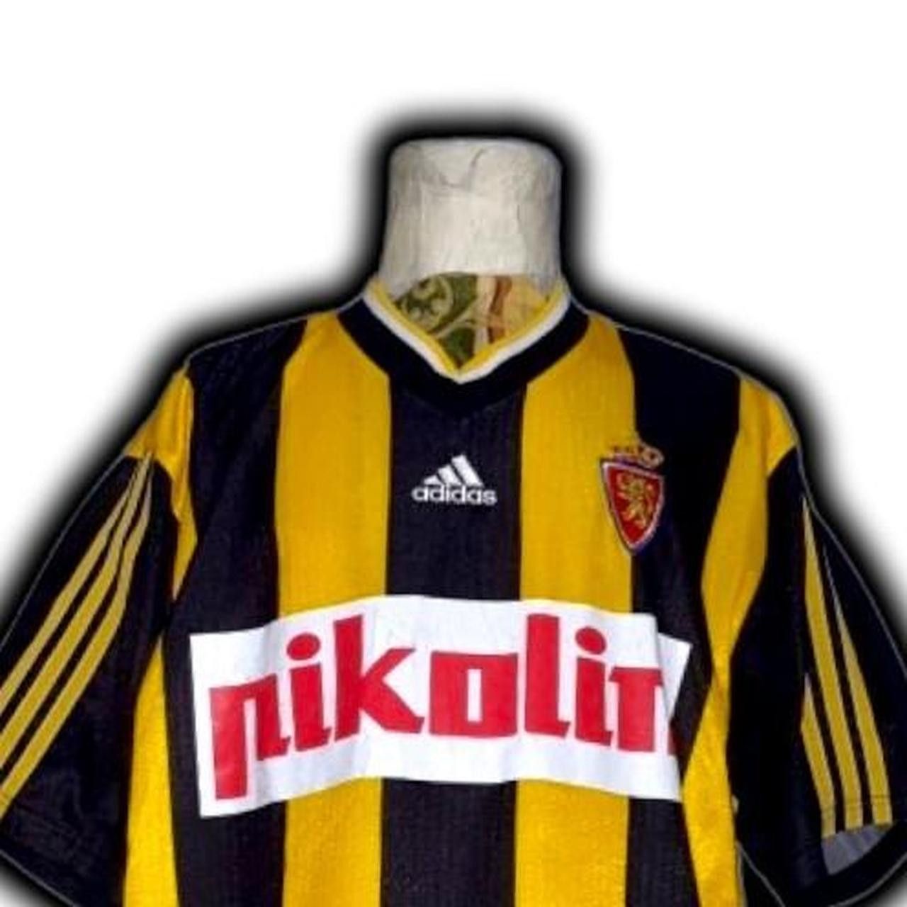 Adidas Real Zaragoza Spain 1998 1999 Away Shirt Jersey Size US XL / EU 56 / 4 - 2 Thumbnail