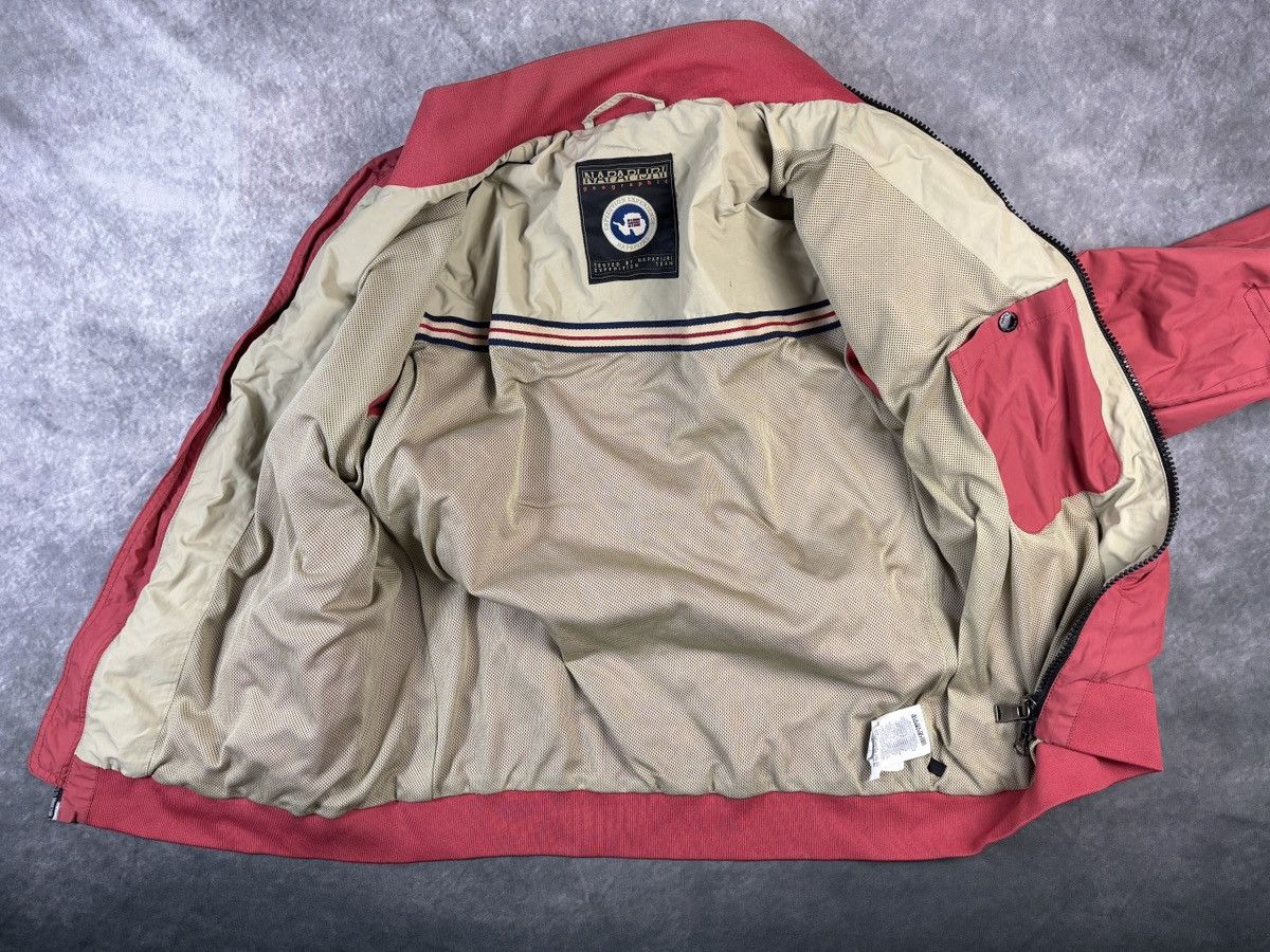 Napapijri × Vintage Vintage Napajiri Jacket Shell Windbreaker Track Jacket Coral Size US L / EU 52-54 / 3 - 4 Thumbnail