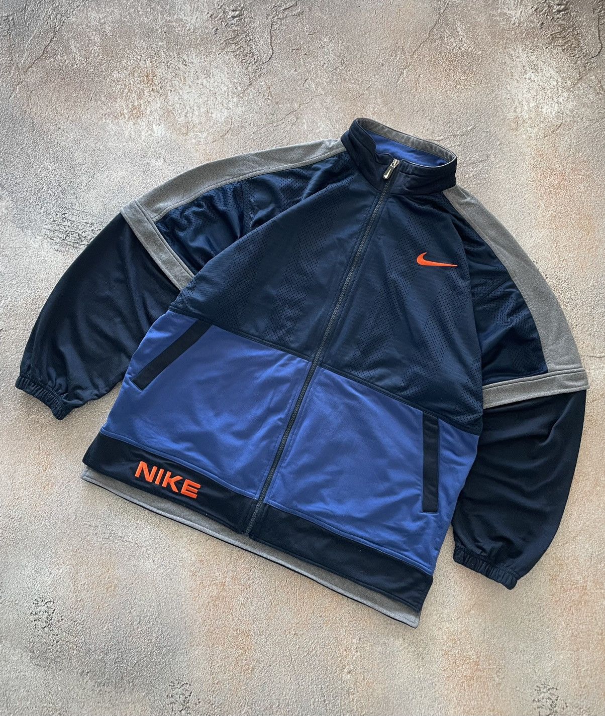 Nike Vintage Nike Big Swoosh Cotton Boxy Tracksuit Set Size US XL / EU 56 / 4 - 3 Thumbnail