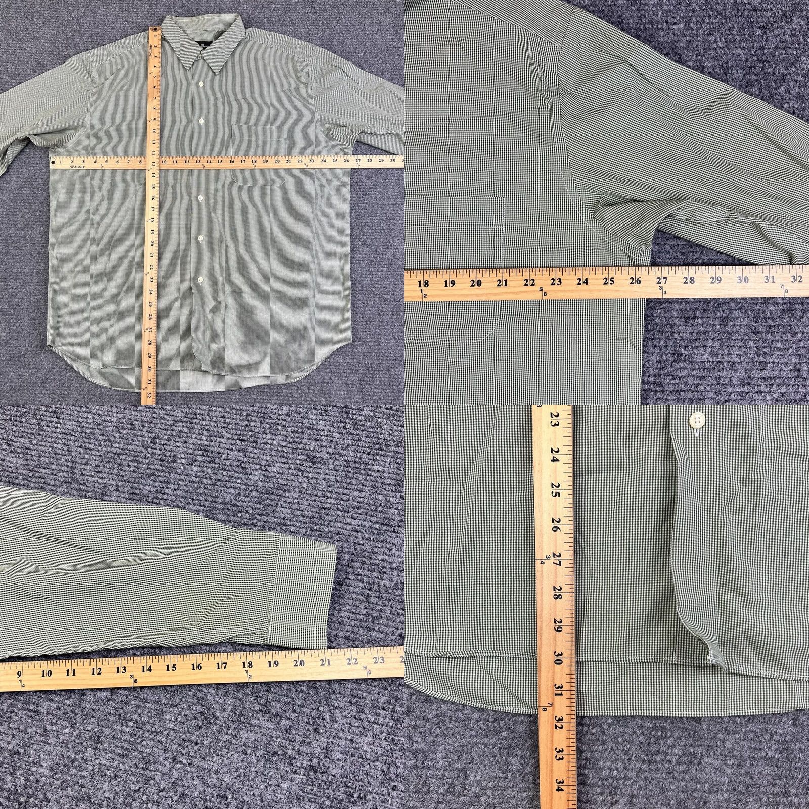 Eddie Bauer Eddie Bauer Button-Up Shirt Green XL Long Sleeve Front Pocket 100% Cotton Mens Size US XL / EU 56 / 4 - 8 Thumbnail