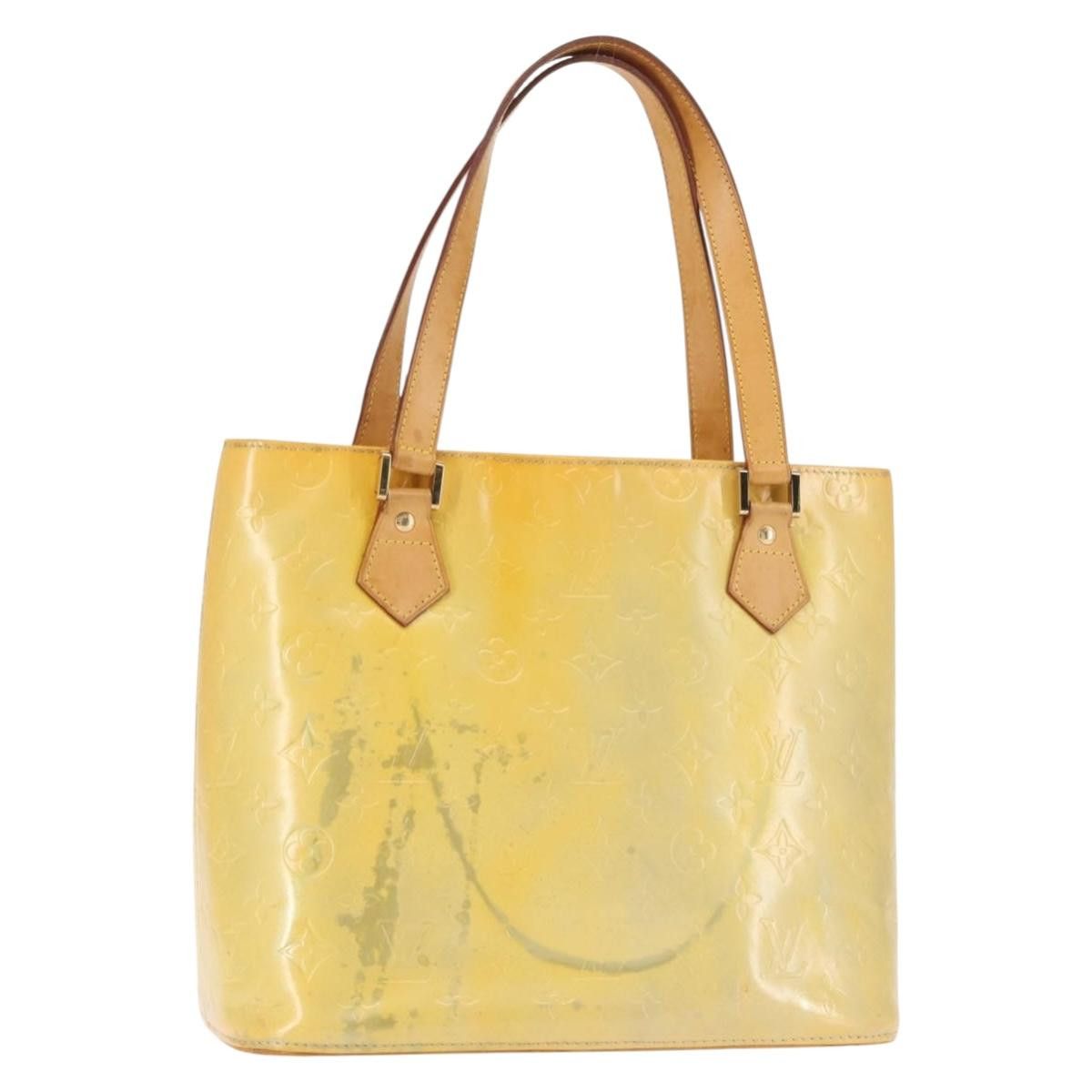 Louis Vuitton LOUIS VUITTON Monogram Vernis Houston Hand Bag Gris M91053 Size ONE SIZE - 1 Thumbnail