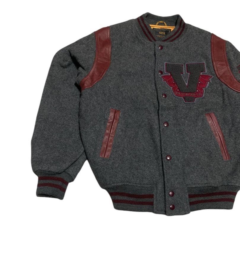 Japanese Brand Vintage 90s Japanese Vox Wool Varsity Jacket Size US L / EU 52-54 / 3 - 3 Thumbnail