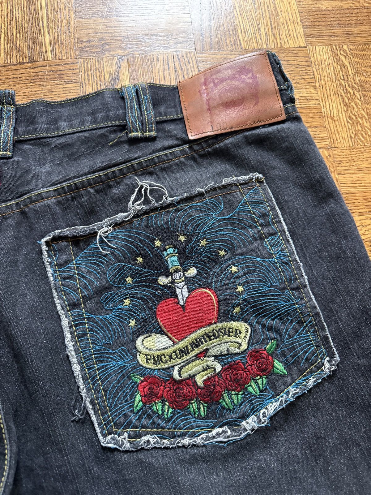 RMC Jeans Vintage Y2K RMC Embroidered Baggy Denim Jeans Size US 42 / EU 58 - 5 Thumbnail