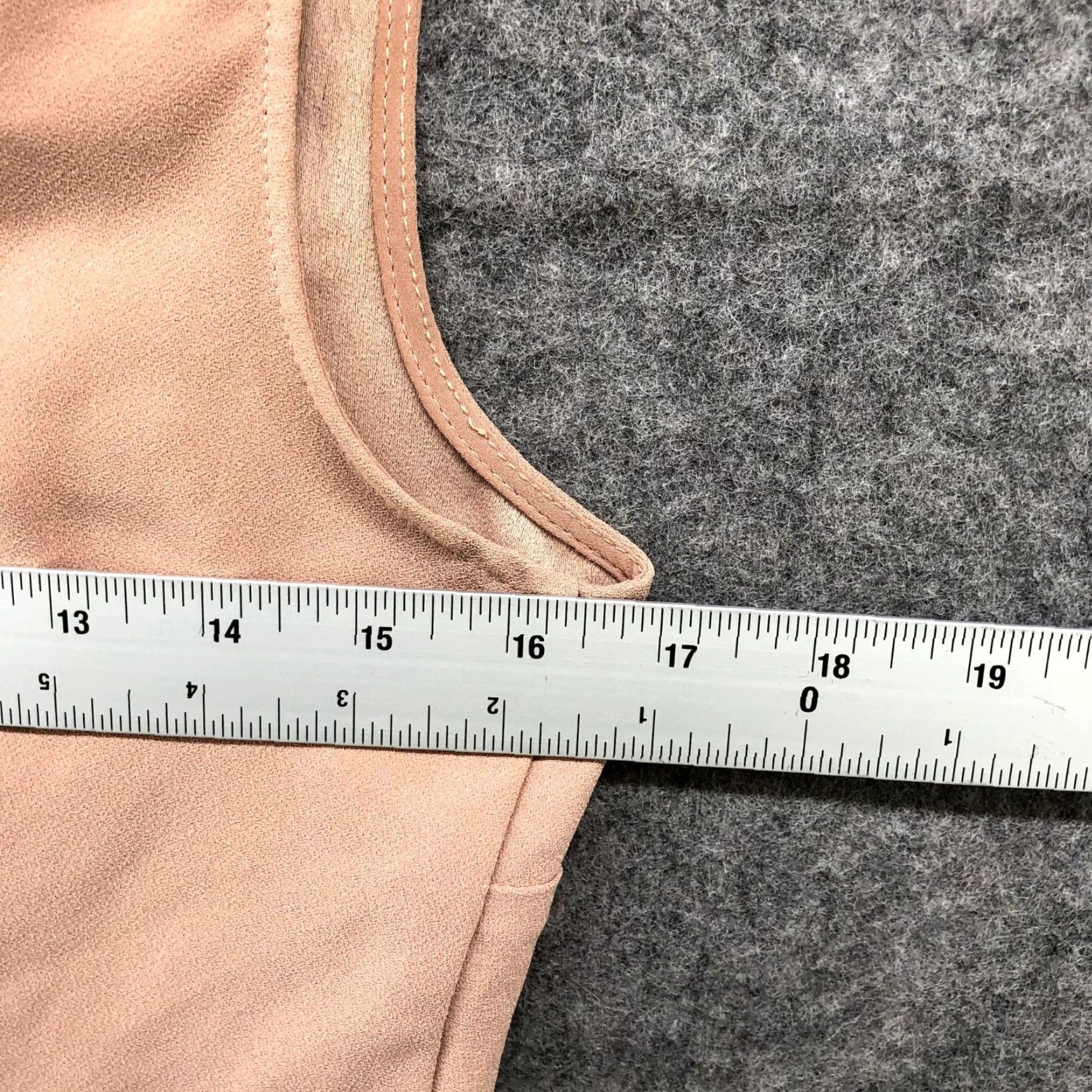 Zara Zara Blouse Shirt Womens S Crop Top V-Neck Sleeveless Tan Beige Zip Cropped Lightweight Casual 90s? Size S / US 4 / IT 40 - 6 Thumbnail