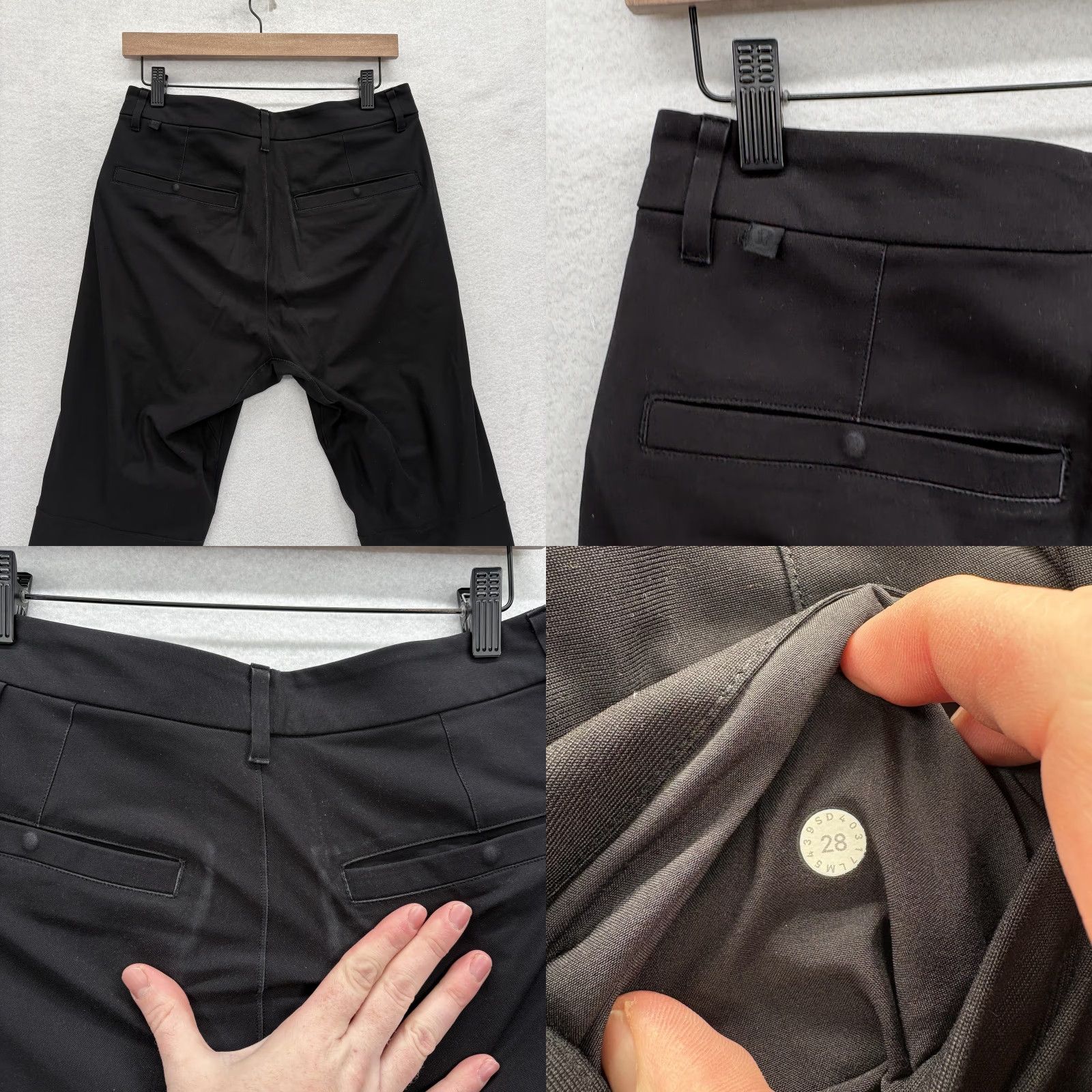 Lululemon Lululemon Pants Mens 28 Black Slim Fit Chino Stretch Casual Tapered Pockets Zip Fly Flat Front 30in Inseam Mens Size US 28 / EU 44 - 8 Thumbnail