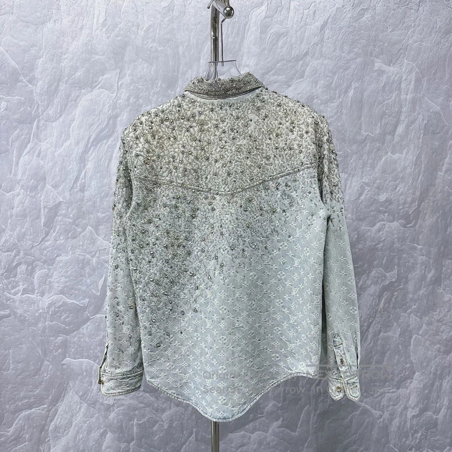 Louis Vuitton Louis Vuitton Rhinestone Beaded Denim Jacket. Size M / US 6-8 / IT 42-44 - 4 Thumbnail