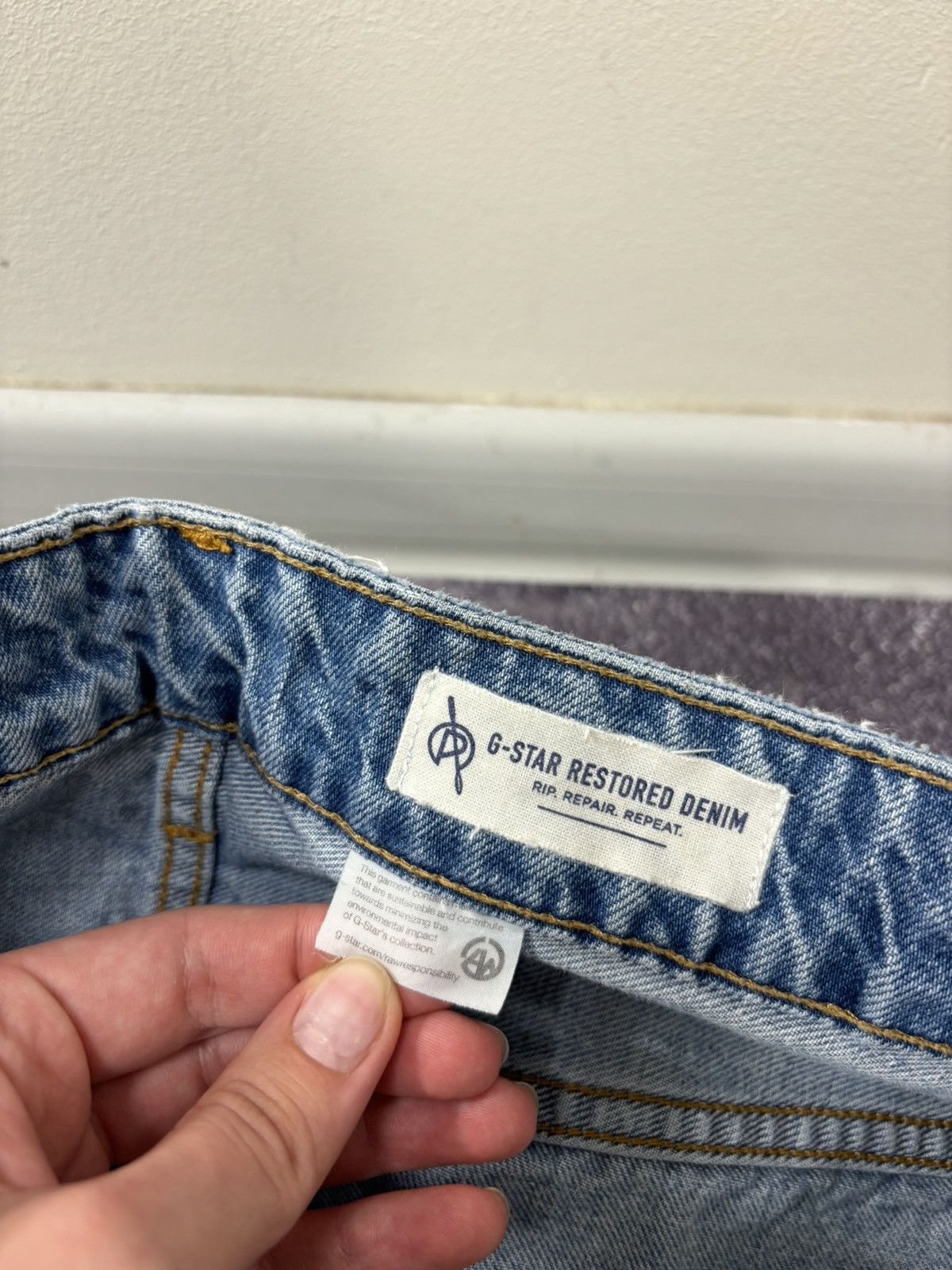 G-Star Vintage G-Star Raw Restored Arc Relaxed Tapered Denim Jeans Size US 32 / EU 48 - 11 Thumbnail