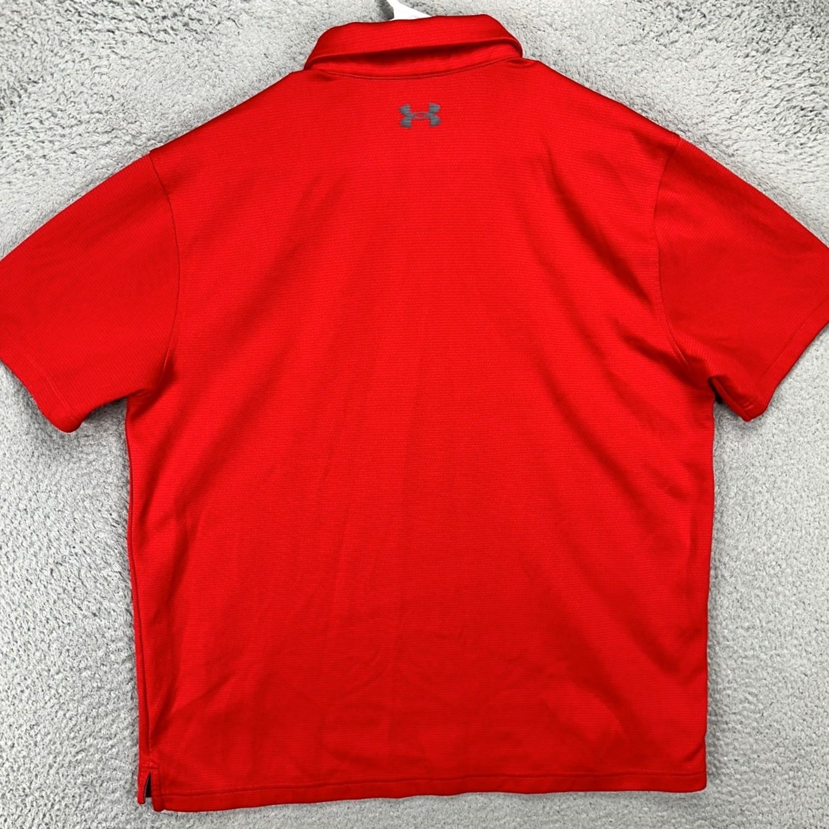 Under Armour Under Armour Mens Golf Polo Shirt XL Red Loose Short Sleeve Athletic Shirt Size US XL / EU 56 / 4 - 3 Thumbnail
