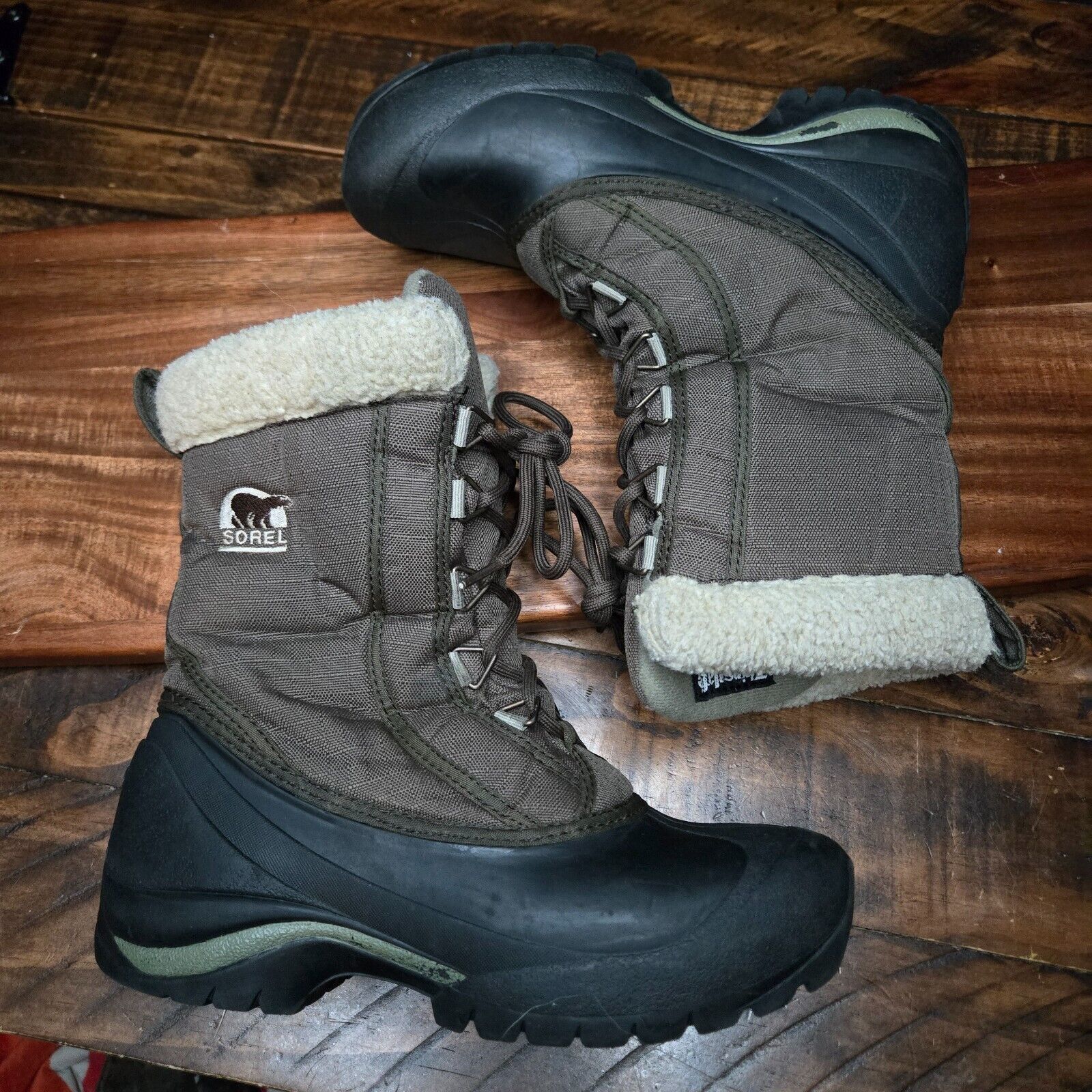 SOREL Sorel Cumberland Winter Boots Womens Sz 6.5 Olive Green BB2 Size US 6.5 / IT 36.5 - 5 Thumbnail