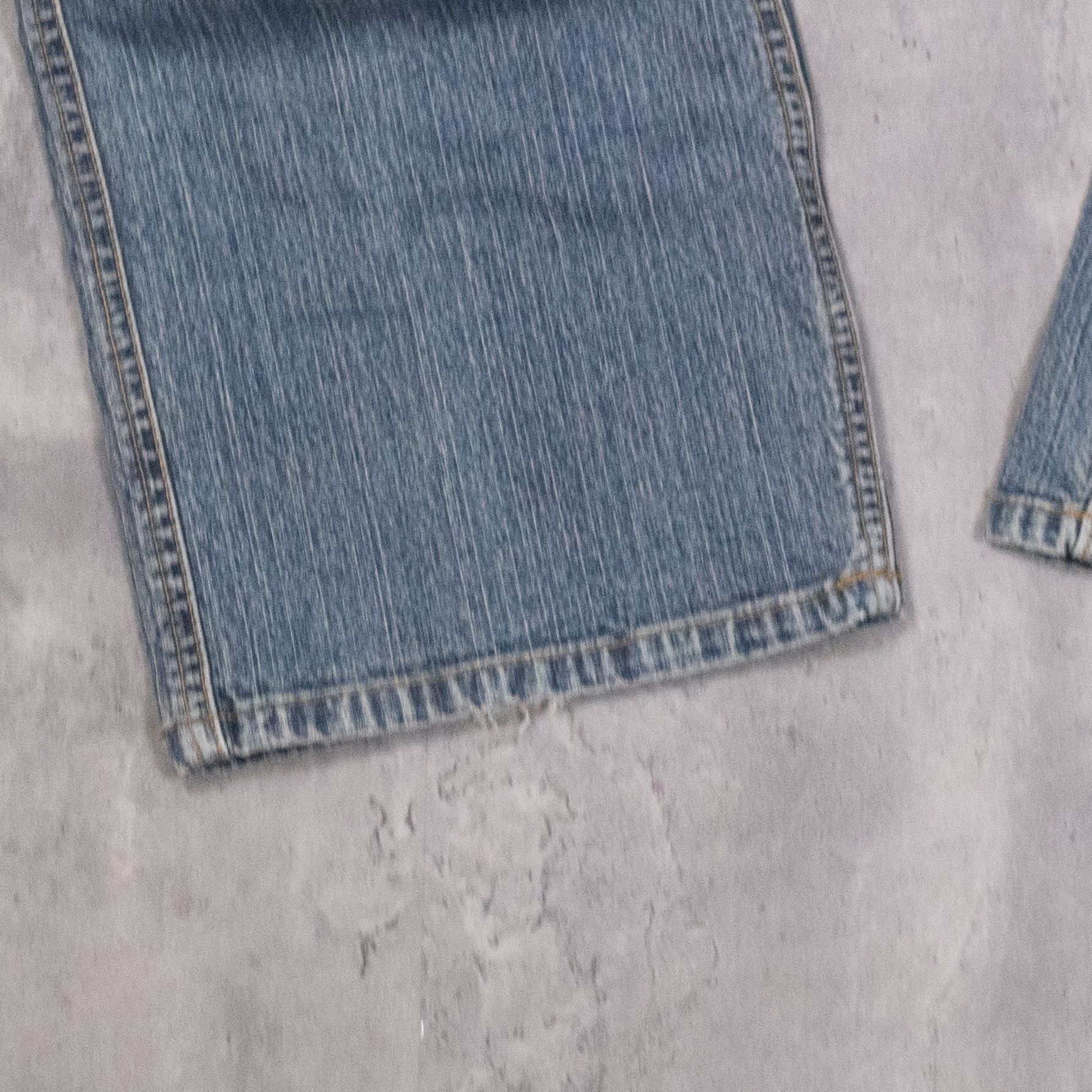 Denver Hayes × Vintage Vintage 1990's Denver Hanes Cargo Baggy Denim Pant's Size US 32 / EU 48 - 6 Thumbnail