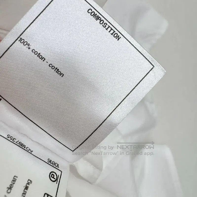 Chanel Chanel White Cotton Long Sleeve Shirt . Size M / US 6-8 / IT 42-44 - 6 Thumbnail
