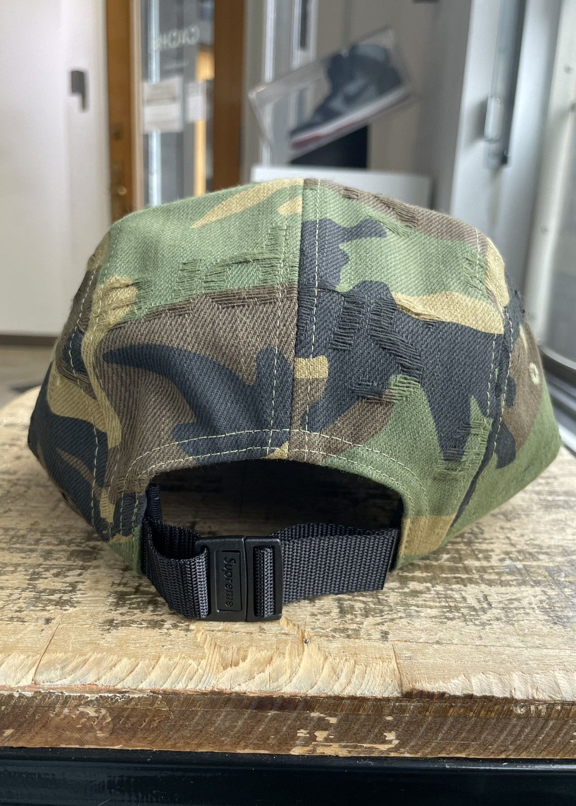 Supreme Supreme Jacquard Logos Denim Camp Cap Size ONE SIZE - 5 Thumbnail