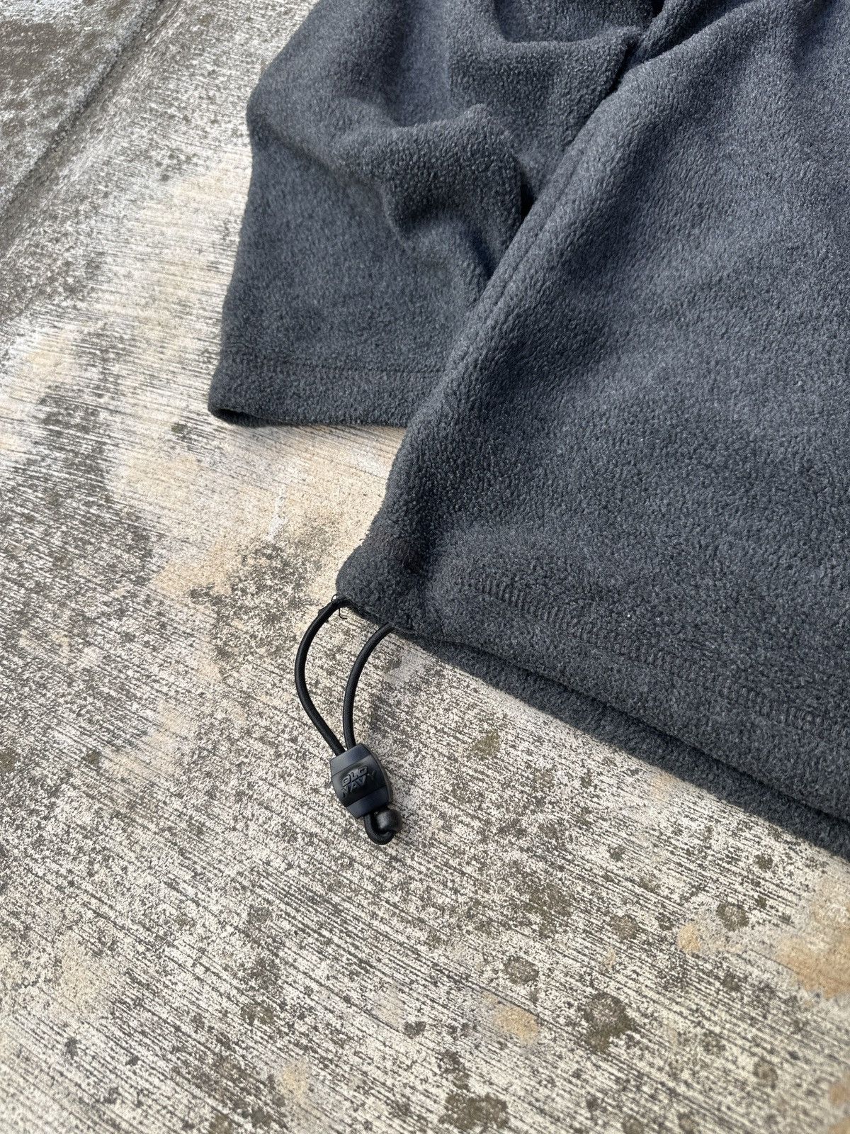 Old Navy × Vintage Y2k 2000s Old Navy Embroidered Black Quarter Zip Fleece Size US M / EU 48-50 / 2 - 4 Thumbnail