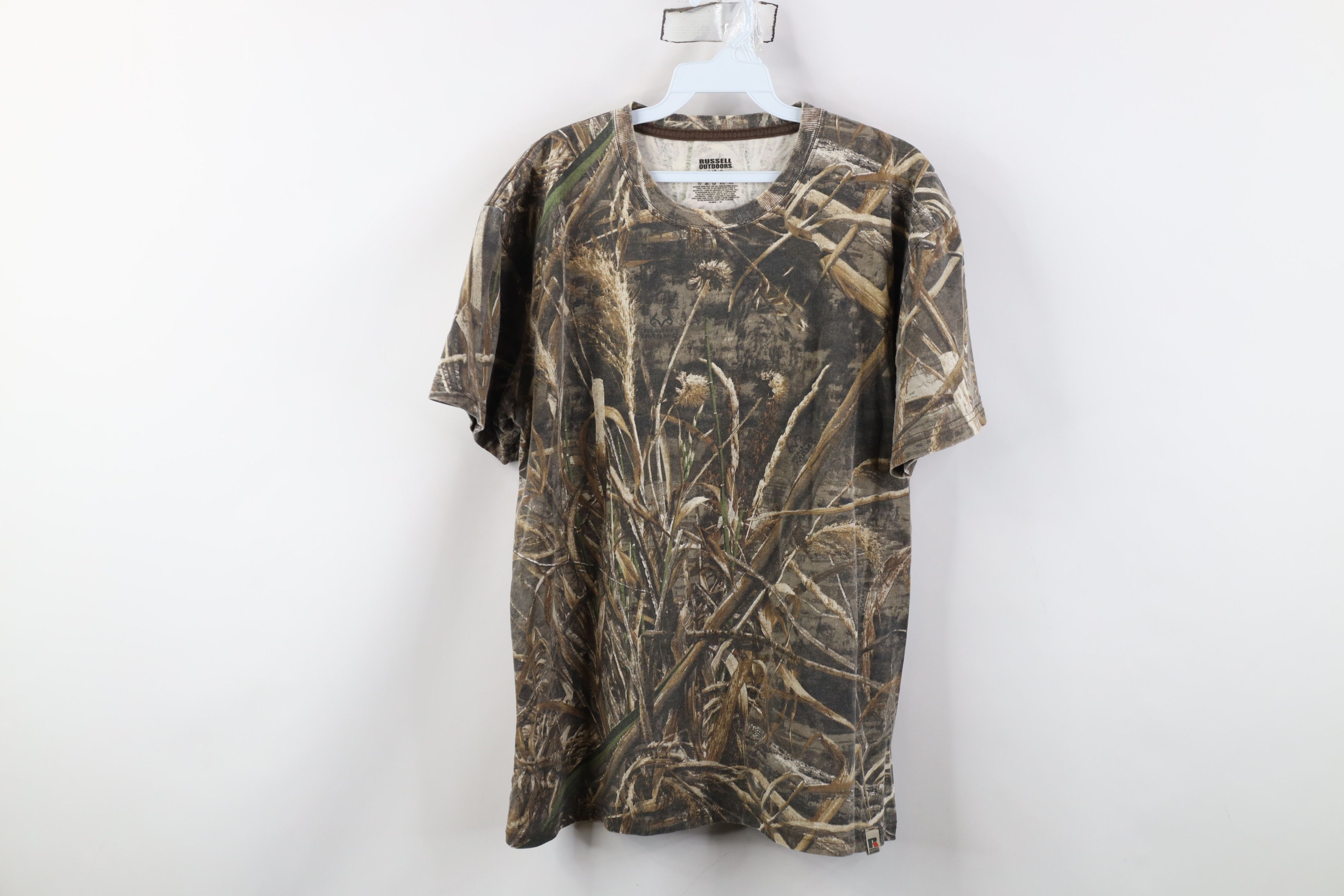 Russell Athletic Vintage Y2K Russell Athletic Camouflage Short Sleeve T-Shirt Size US L / EU 52-54 / 3 - 1 Thumbnail