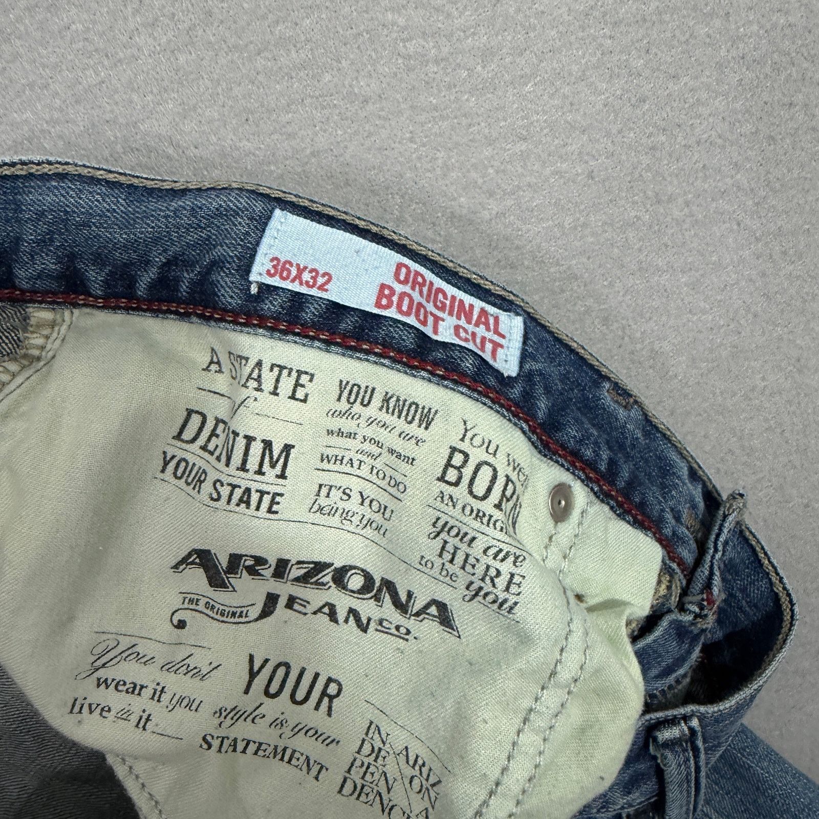 Vintage Vintage Arizona Bootcut Jeans Men's 36x32 Blue Distressed Size US 36 / EU 52 - 5 Thumbnail