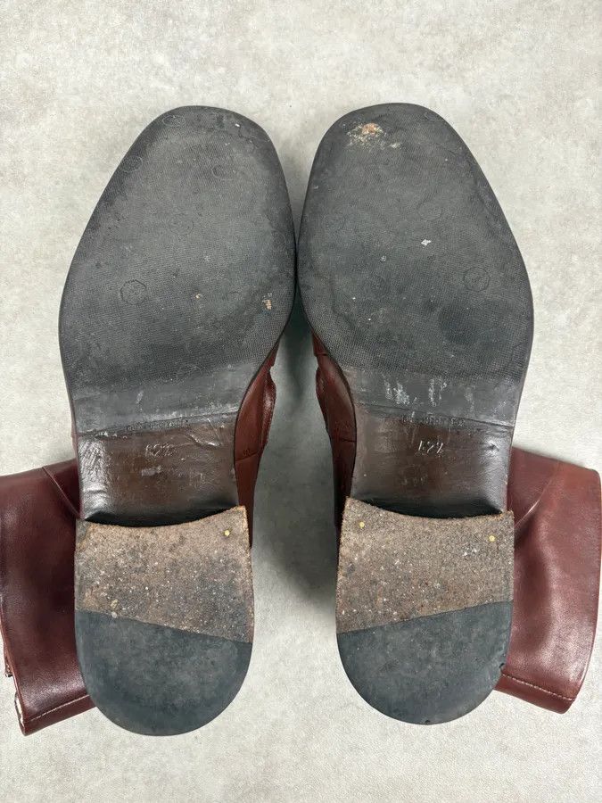 Jean Paul Gaultier Jean Baptiste Rautureau Brown Leather Boots Size US 9.5 / EU 42-43 - 6 Thumbnail