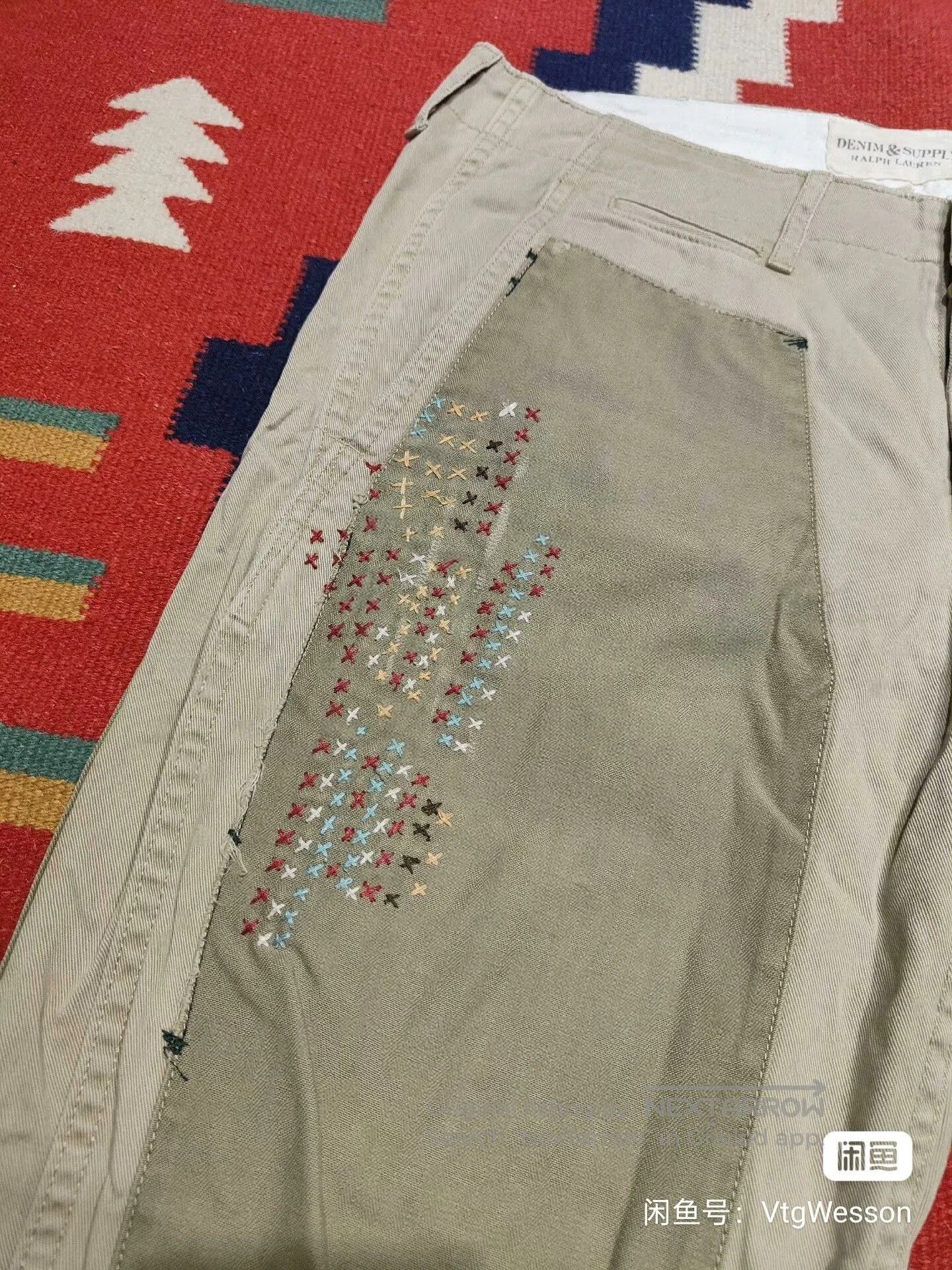 RRL Ralph Lauren Ralph Lauren Patchwork Cargo Pants. Size US 31 - 3 Thumbnail
