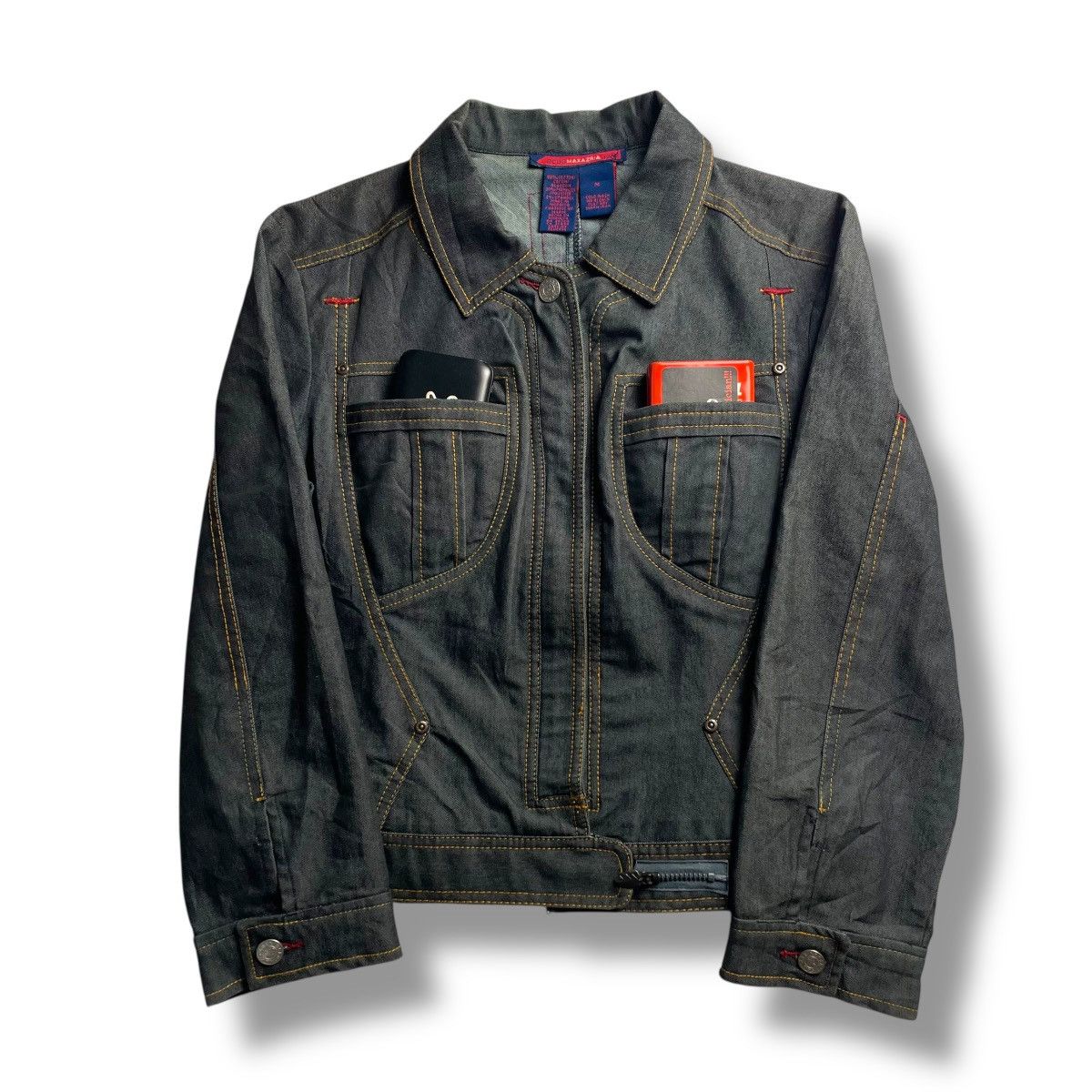 Bcbgmaxazria BCBG MAXAZRIA JEANS BUTTON UP CROPPED DENIM JACKET Size M / US 6-8 / IT 42-44 - 1 Thumbnail