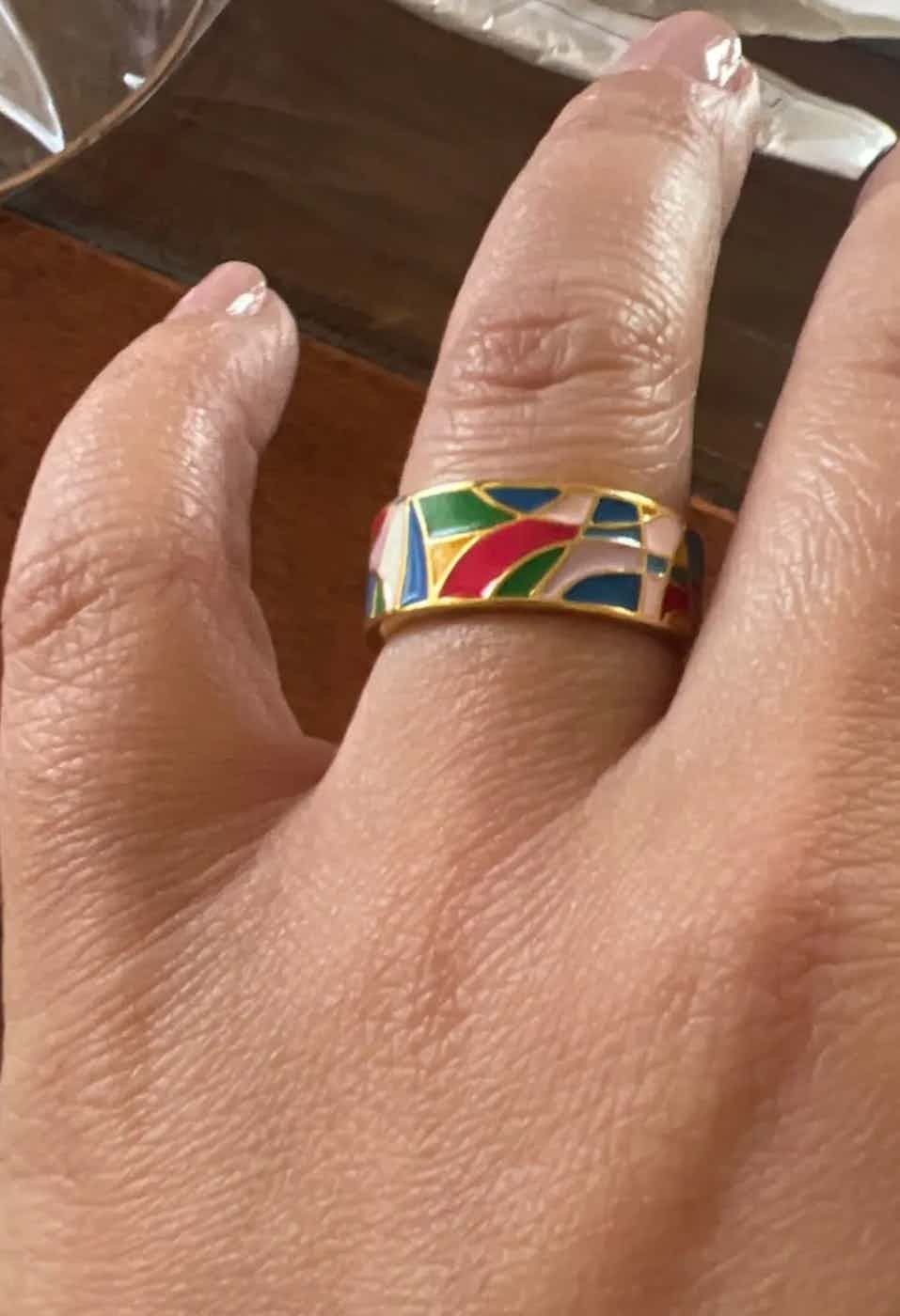Japanese Brand Creative Handmade Enamel Ring (Size 6-10) Size ONE SIZE - 2 Thumbnail