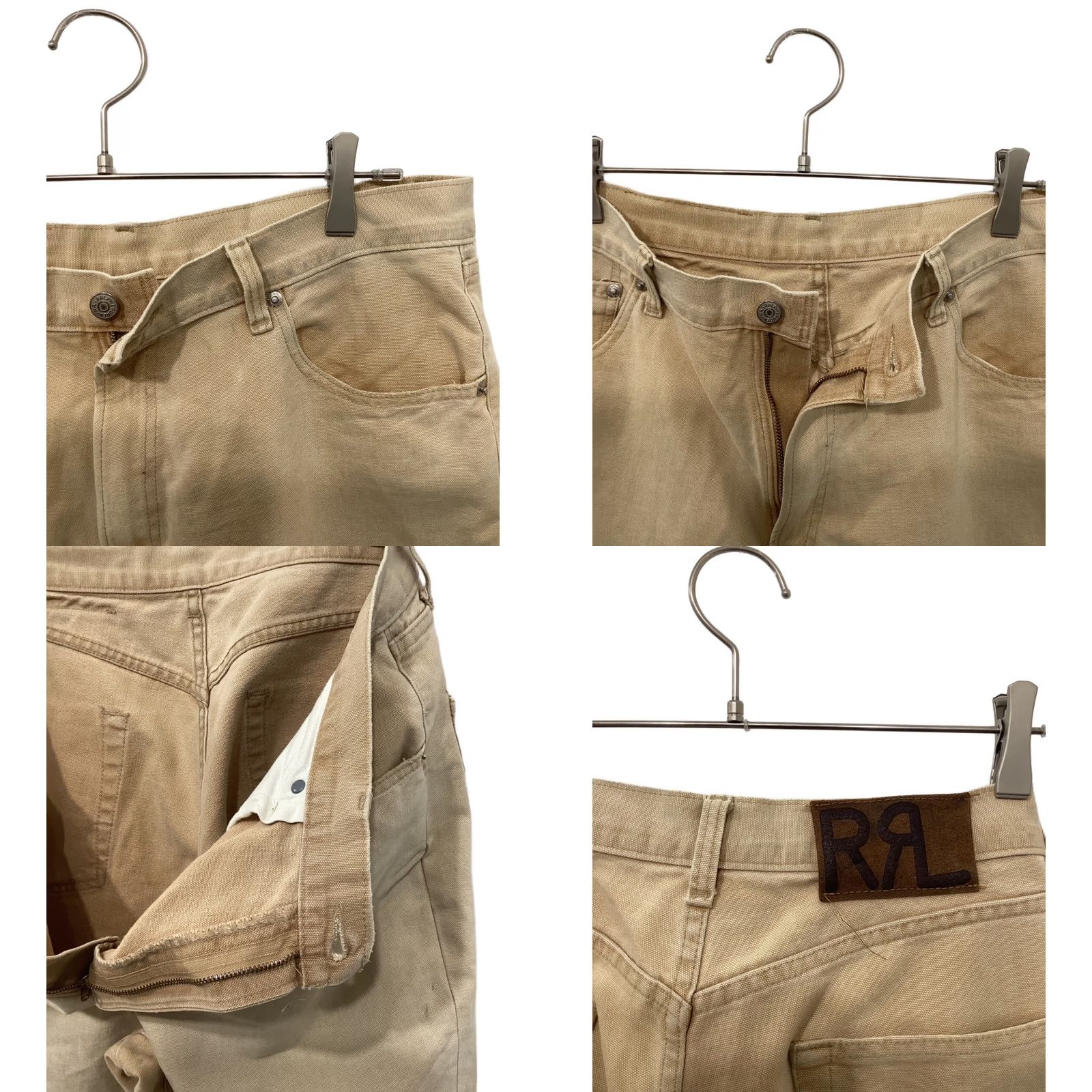 Ralph Lauren RRL Ralph Lauren Pants Mens 34 Brown Duck Size Back Logo Patch Cotton Men Used Size US 34 / EU 50 - 8 Thumbnail