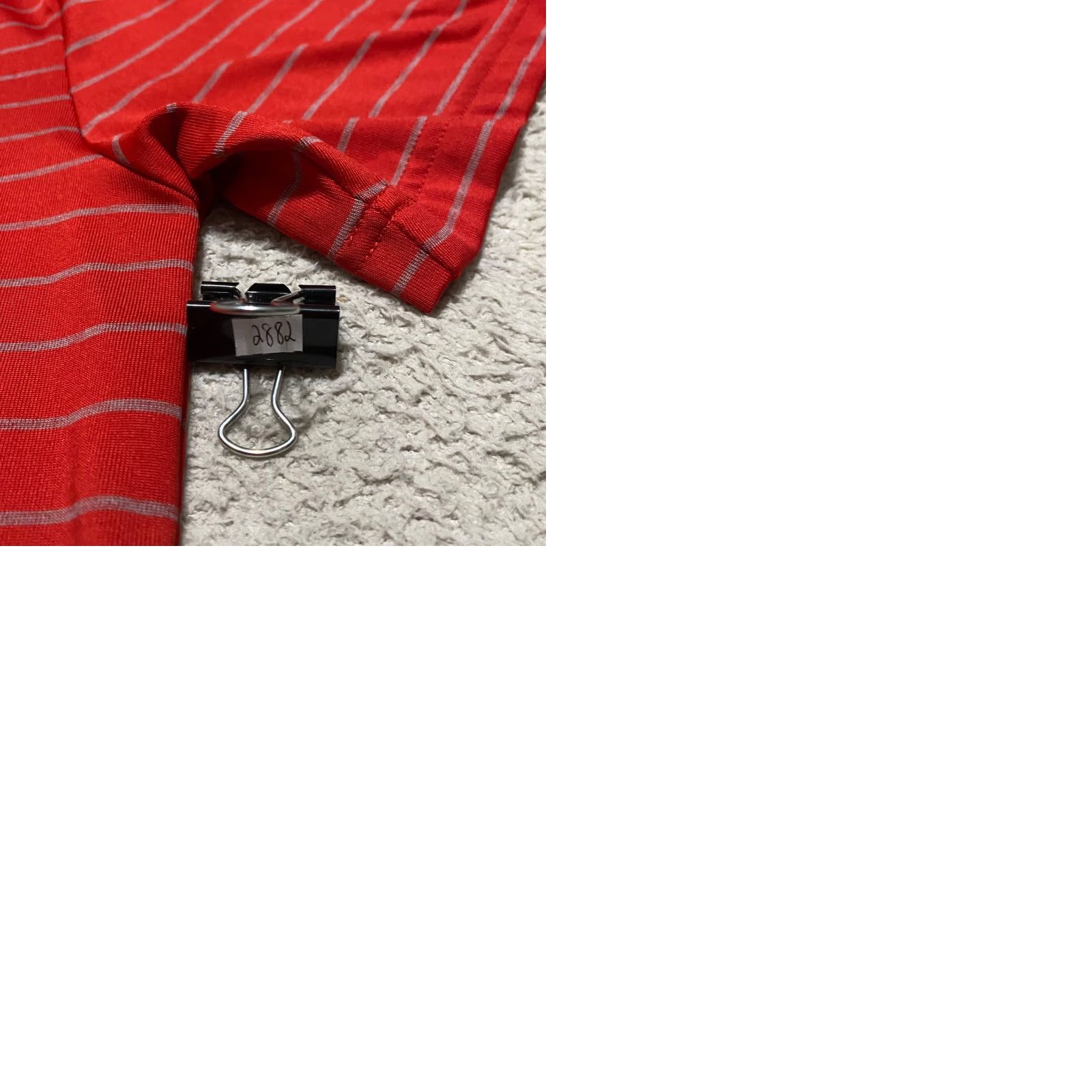 Under Armour Under Armour Polo Shirt Men L Red Striped Short Sleeve Golf Activewear Sports 90s Size US L / EU 52-54 / 3 - 9 Thumbnail