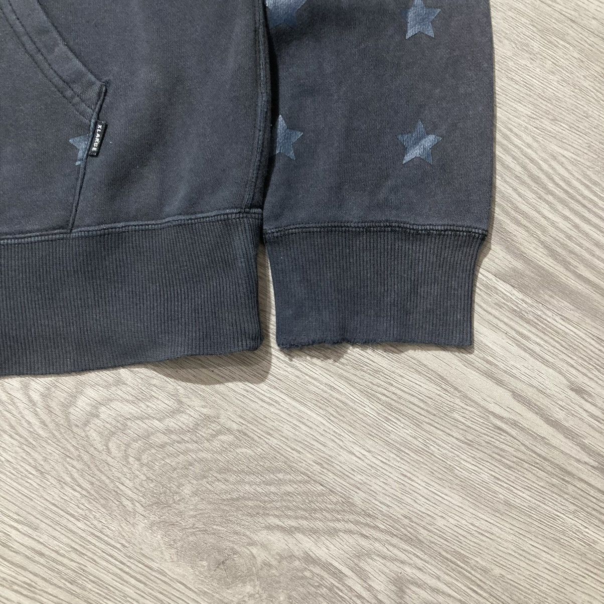Japanese Brand Vintage Trashed Xlarge Stars Logo Fur Ziphoodie Y2k Black Size US XL / EU 56 / 4 - 5 Thumbnail