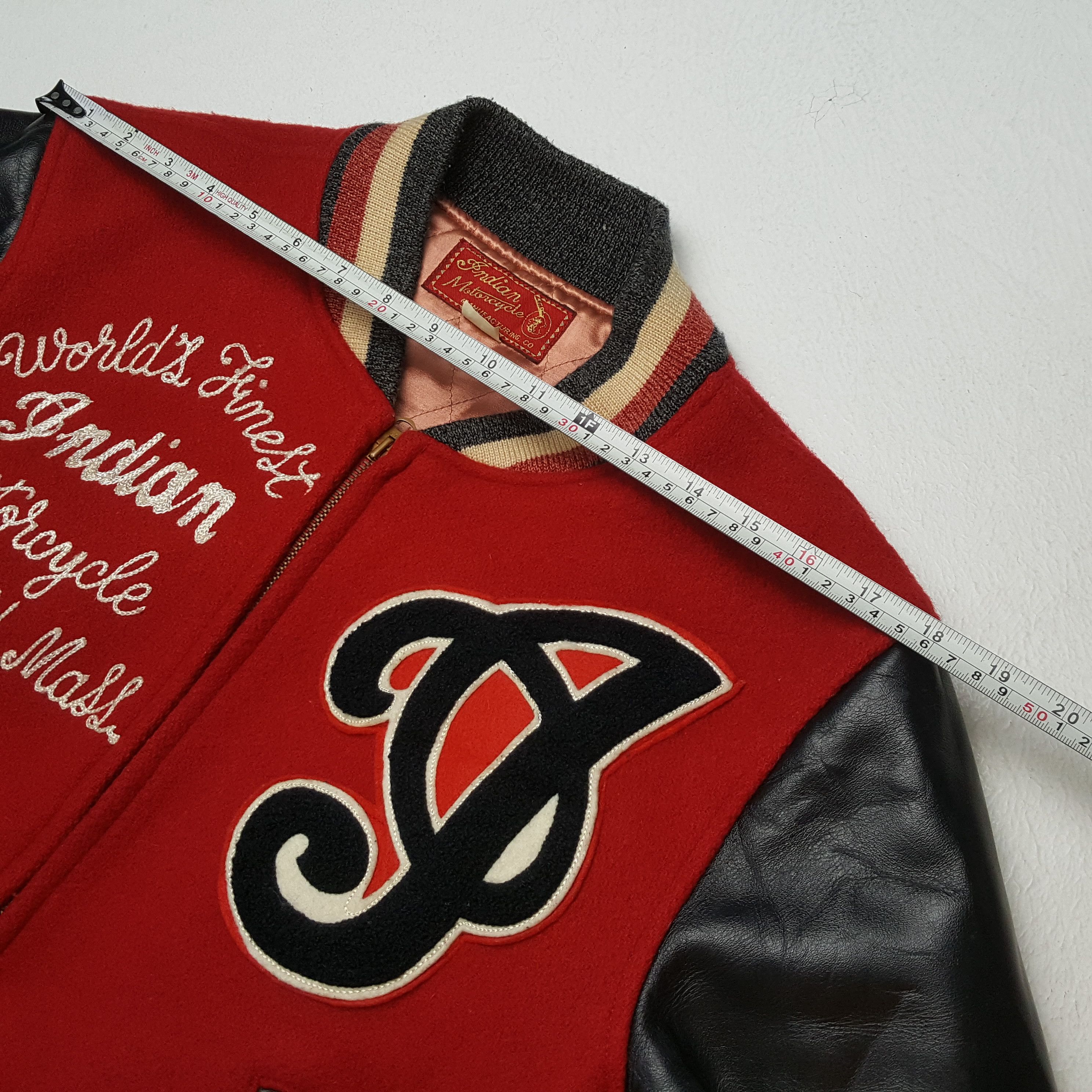 Vintage INDIAN MOTOR SPRINGFIELD Motorcycle Style Varsity Jacket Size US M / EU 48-50 / 2 - 5 Thumbnail