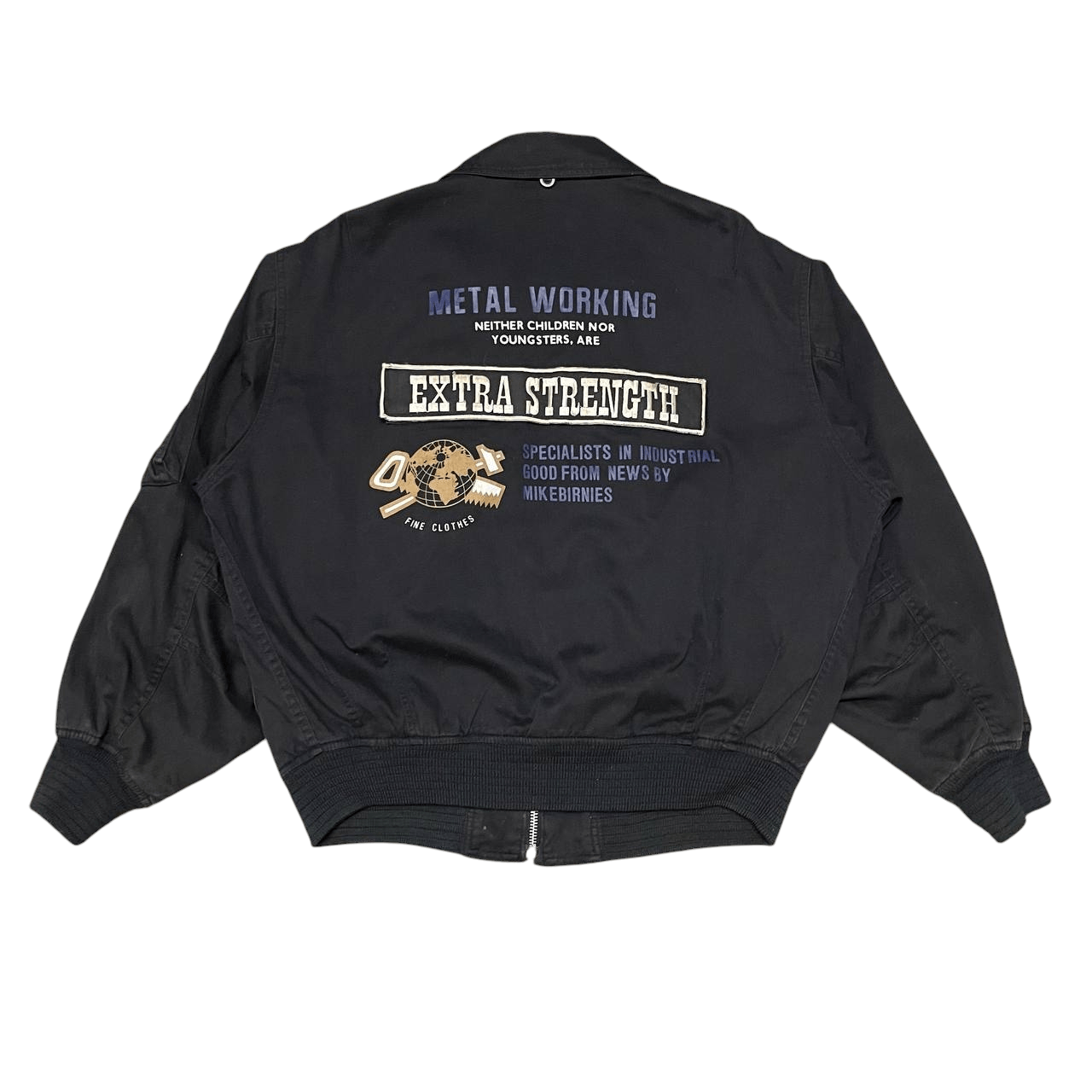 Japanese Brand Vintage Mike Birnies Metal Working Bomber Jacket Size US M / EU 48-50 / 2 - 13 Thumbnail