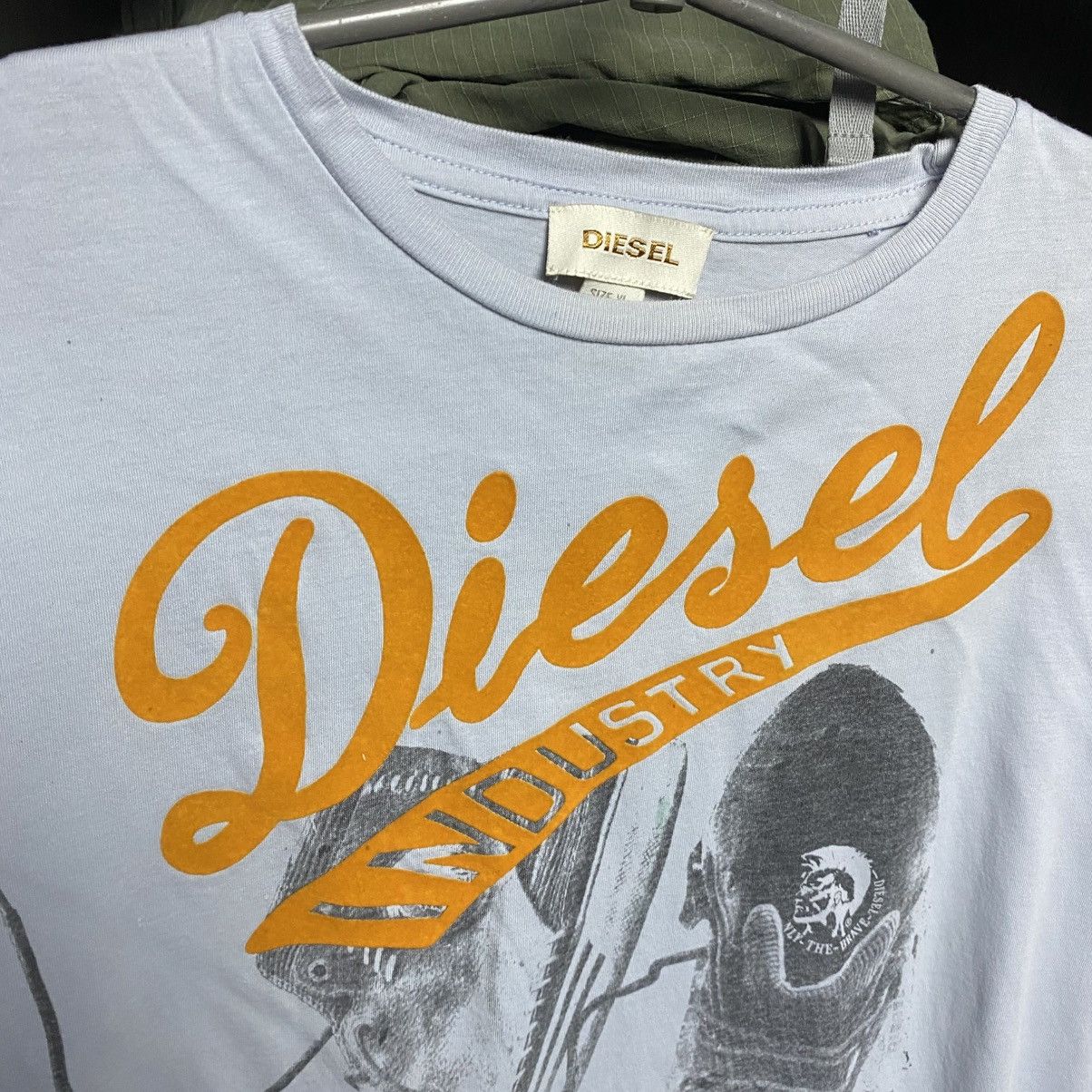 Diesel Designer Diesel Big Logo y2k opium streetwear tee size XL Size US XL / EU 56 / 4 - 3 Thumbnail