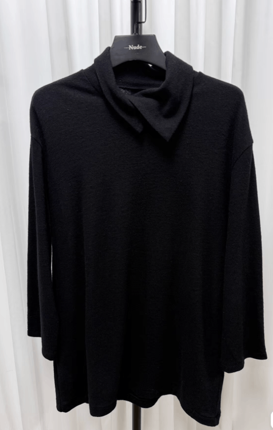 Yohji Yamamoto Yohji Yamamoto Black Roll Neck Sweater K20 Size US L / EU 52-54 / 3 - 1 Thumbnail